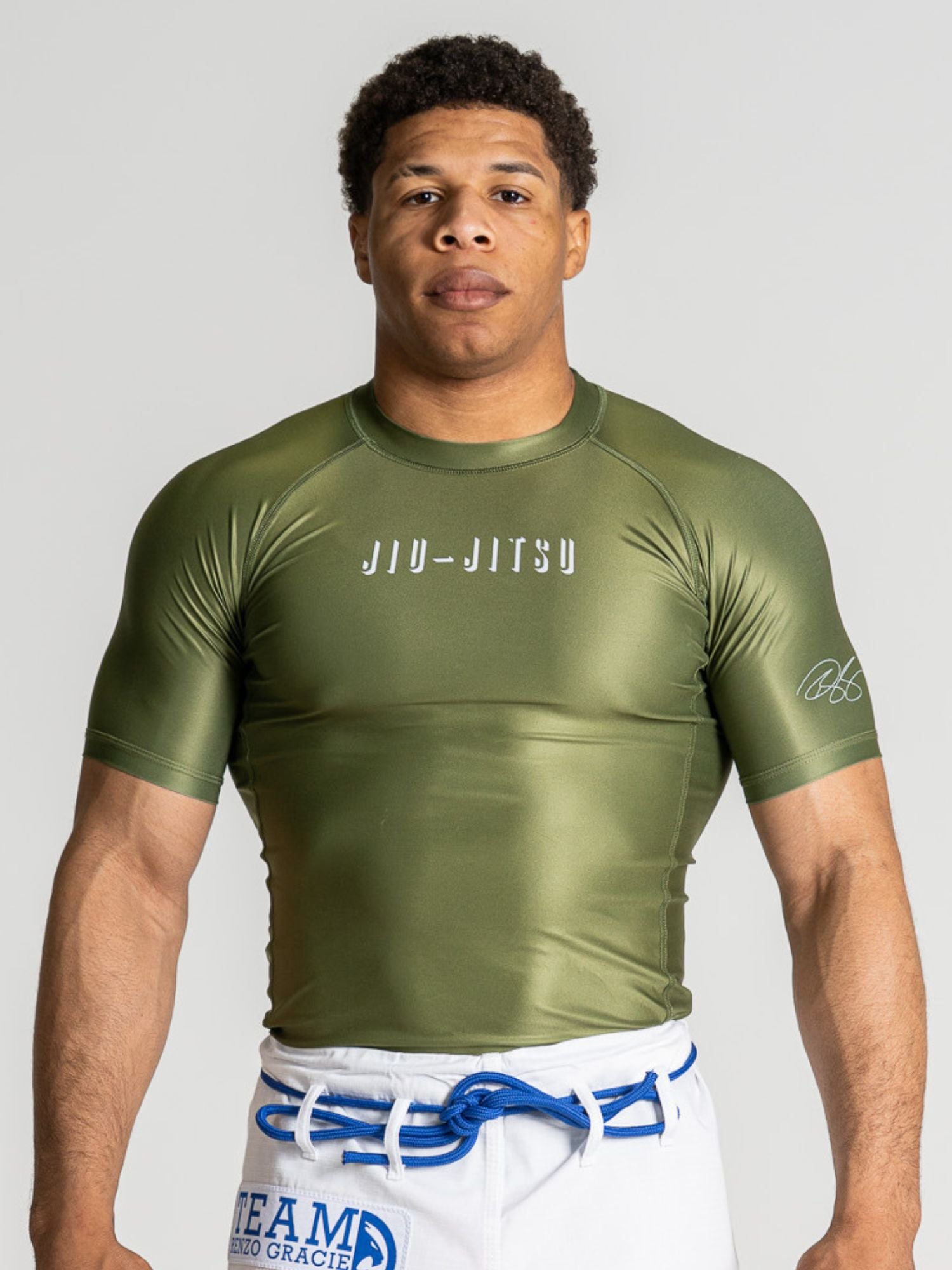 Renzo Gracie Short Sleeve Rashguard Olive、mySite、gigharbornorthrealestate