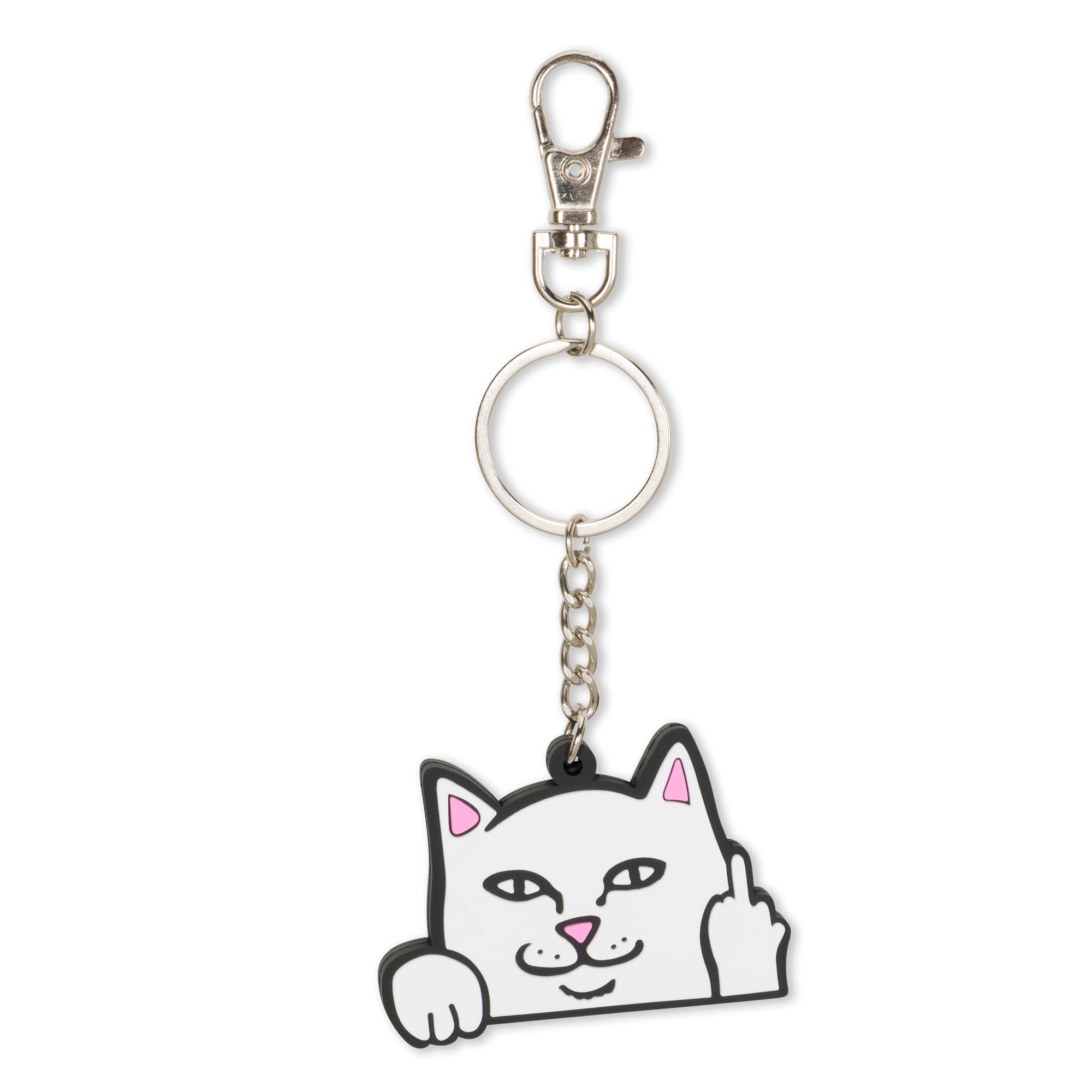  Lord Nermal Rubber Key Chain (White)、mySite、merchandisen