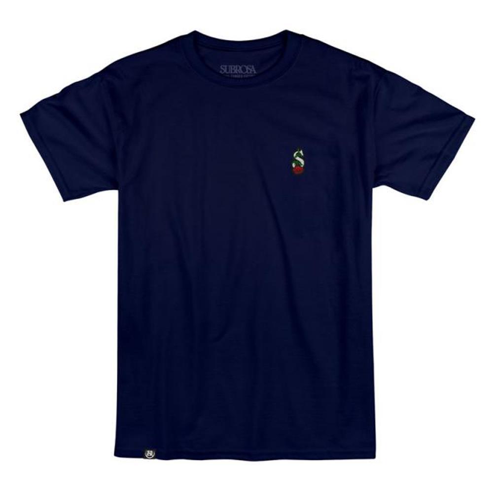  Subrosa Keepers Embroidery T-shirt - Navy、mySite、merchandisen