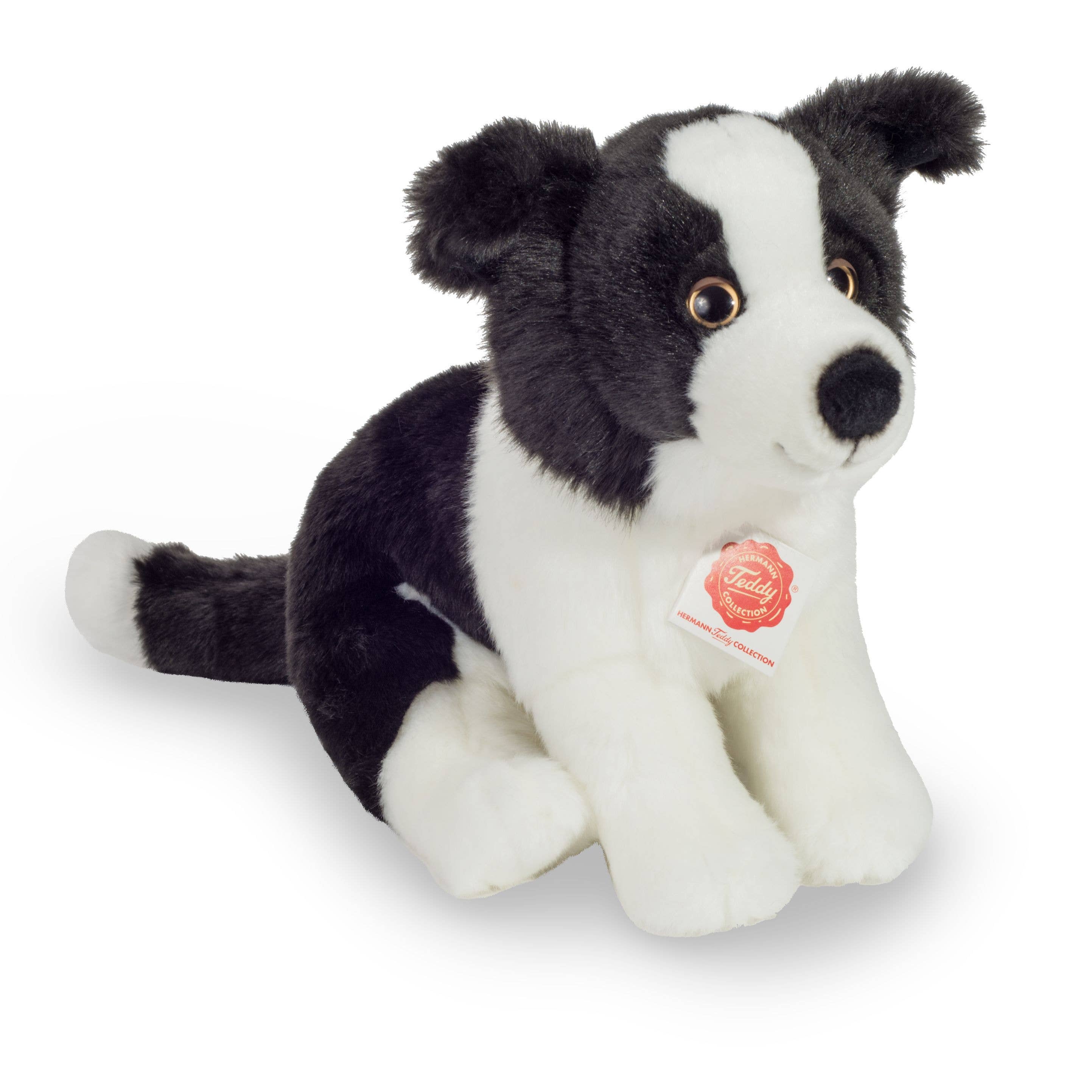 Border Collie Plush Puppy Sitting 25 cm by Teddy Hermann、mySite、g9winljtr