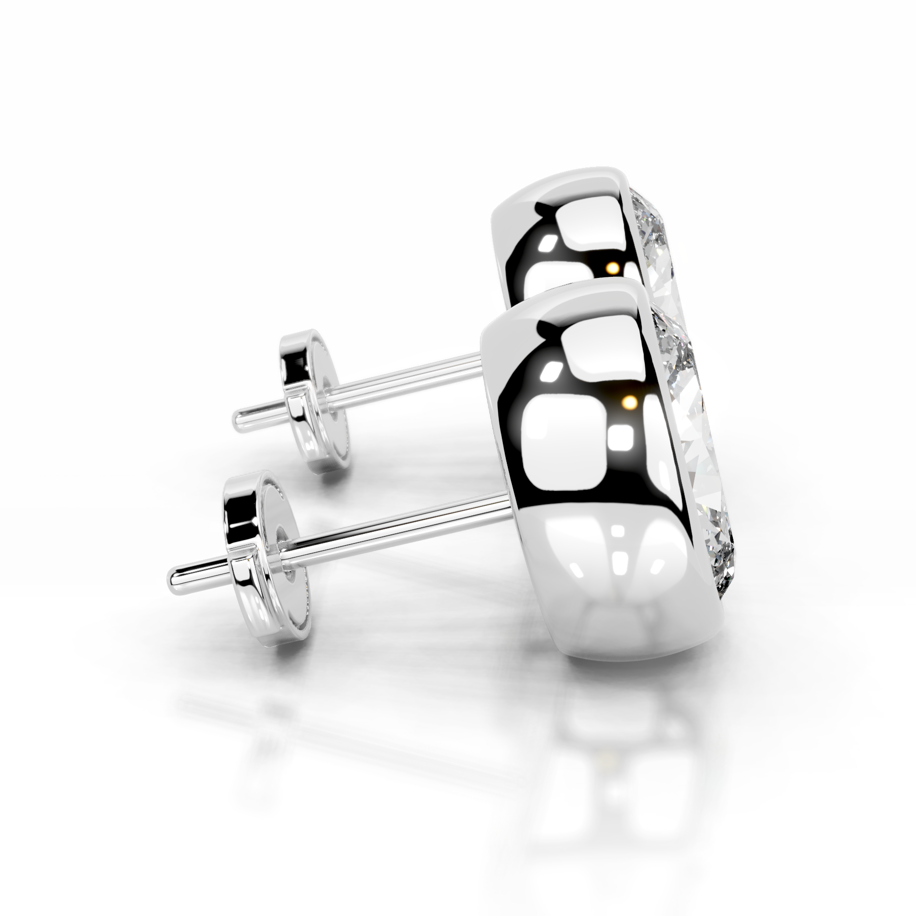 Janice Lab Grown Diamond Earrings (3 Carat) -18K White Gold、mySite、hinf8tx79