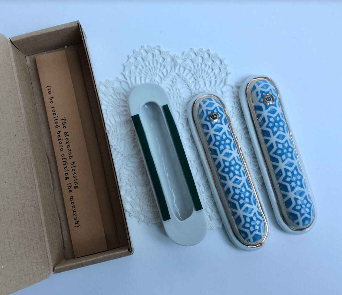 Porcelain Rumbach Synagogue Mezuzah Case、mySite、topwebapps