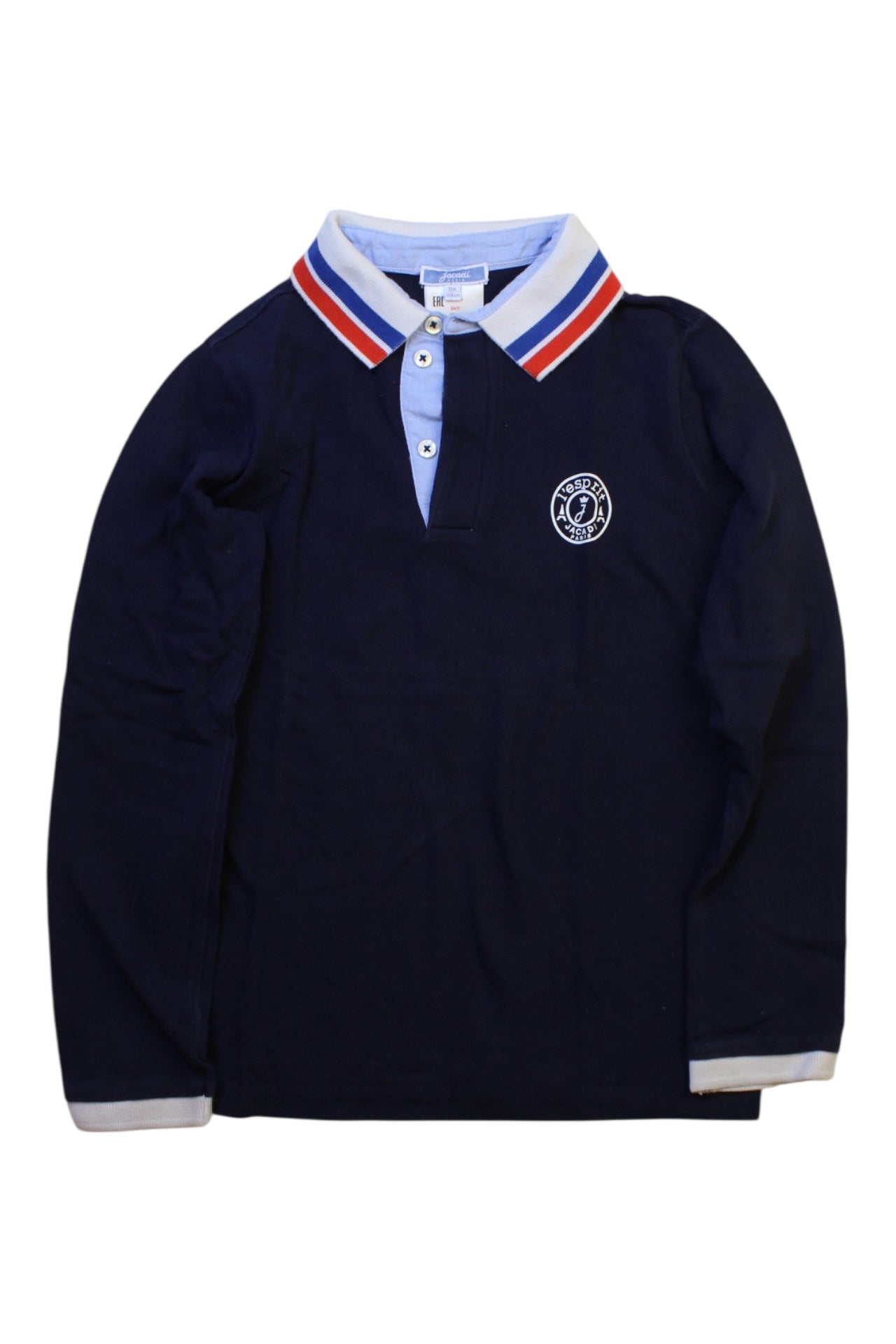 Jacadi Long Sleeve Polo - Size 8Y、mySite、g9winljtr