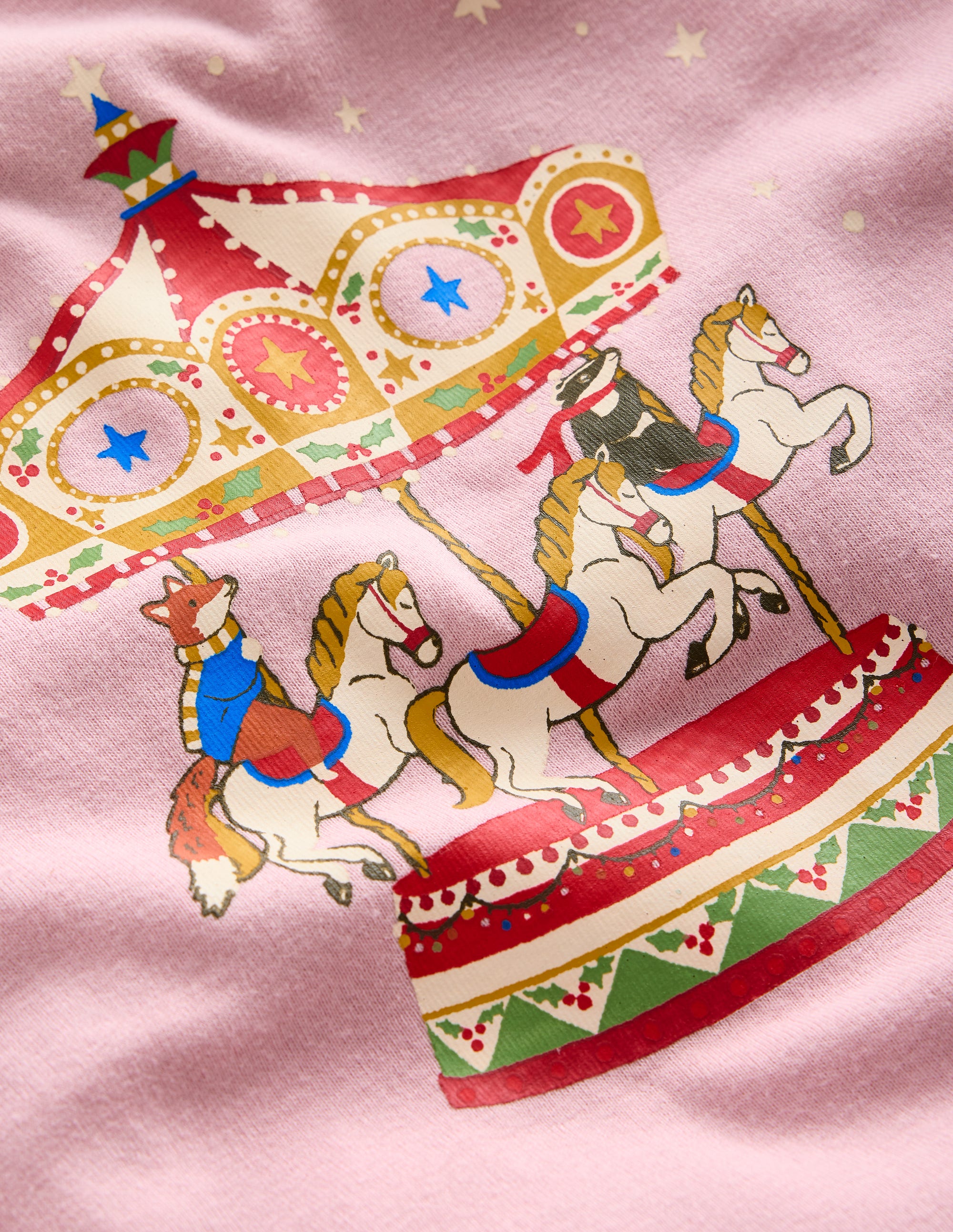  Twin Pack Snug Pyjamas-Vintage Pink Carousel、mySite、ashleygrahame