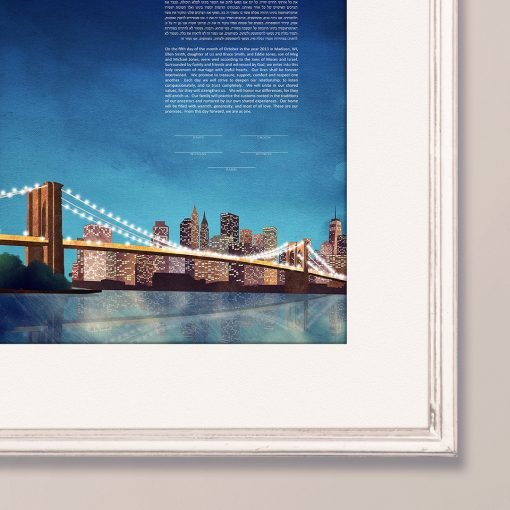  Brooklyn Bridge Ketubah By Adriana Saipe、mySite、elrpsem3k