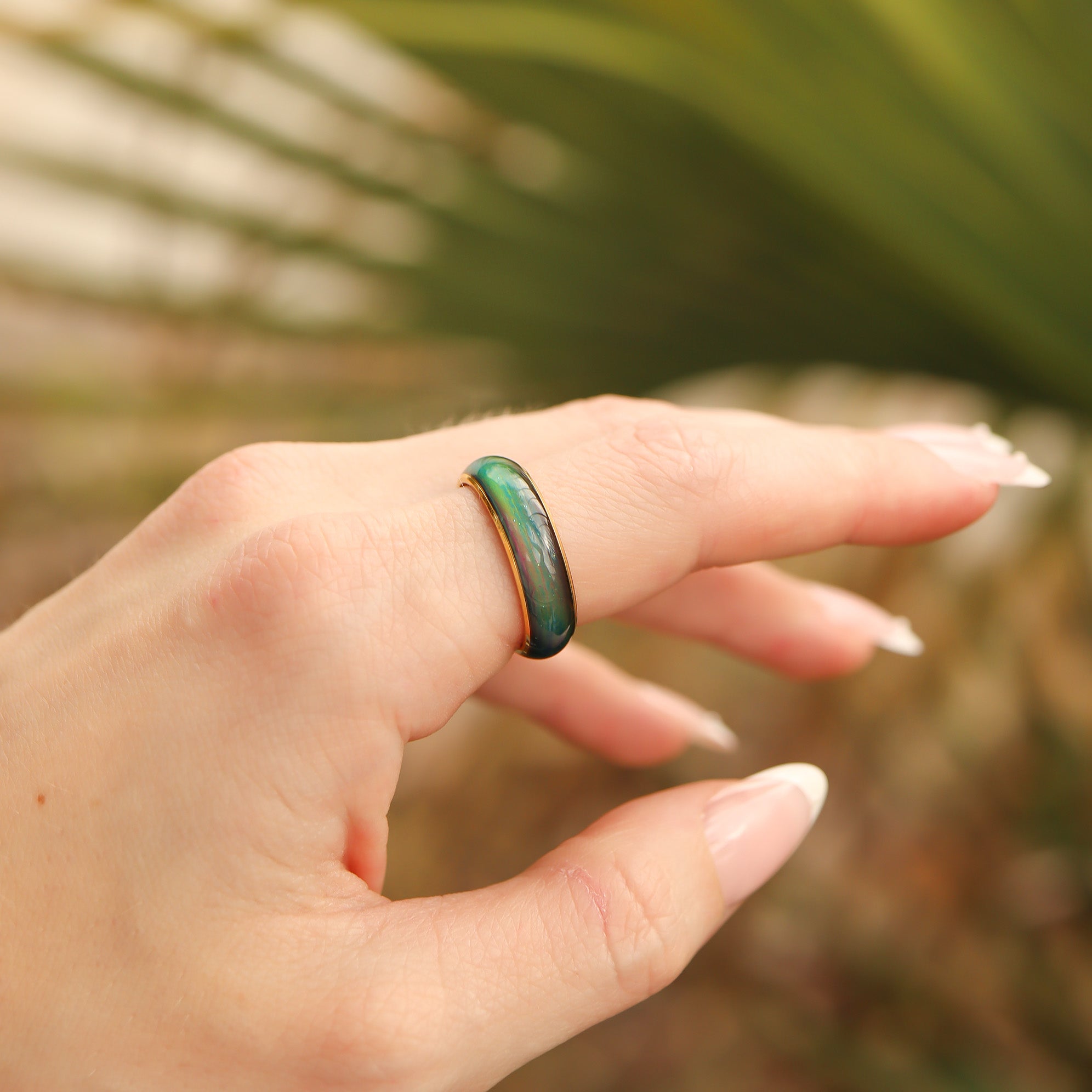 18K Gold PVD Stainless Steel Mood Band Ring / CFR7042、mySite、dreamappss