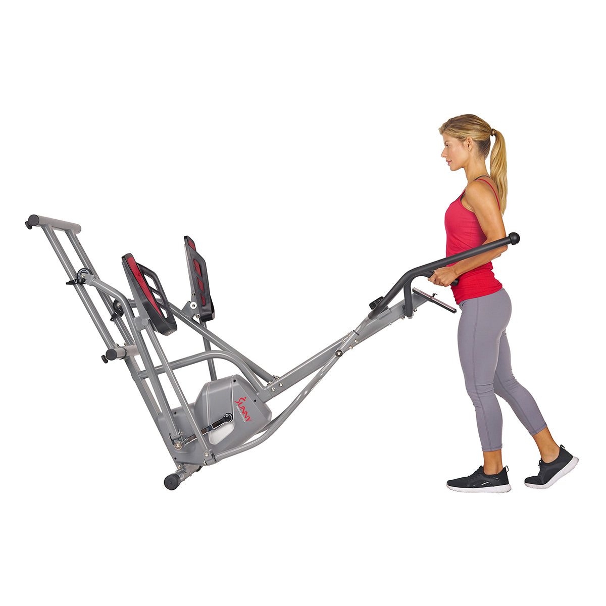  Elliptical Trainer Machine Magnetic Elliptical w/ Device Holder, LCD Monitor and Heart Rate Monitor、mySite、ghnorth
