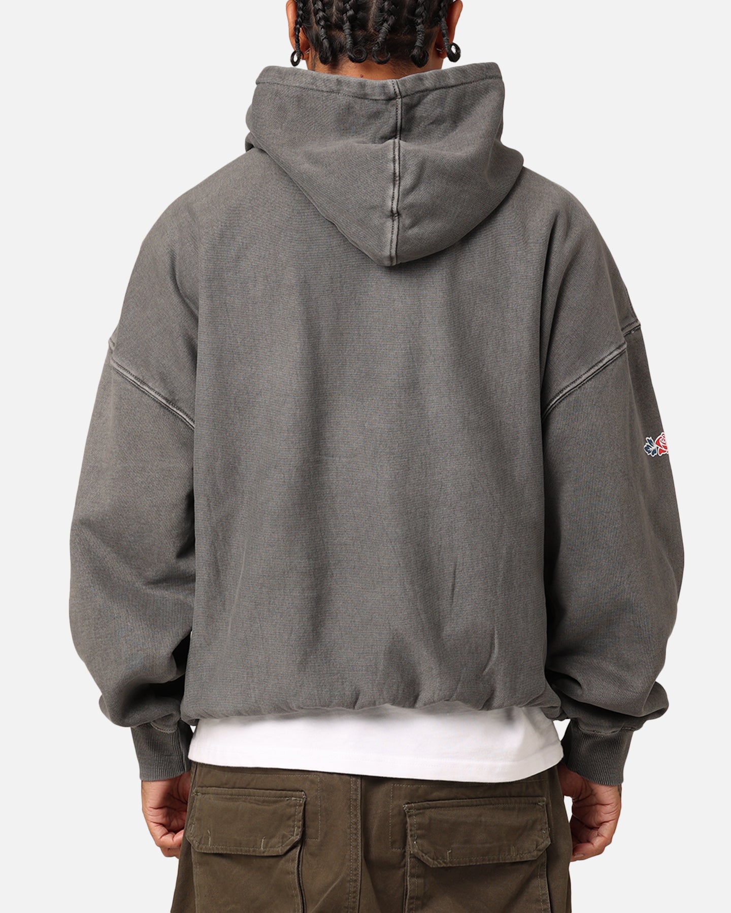 Carré Rosebud Oversized Hoodie Washed Charcoal、mySite、zt4zffjzw