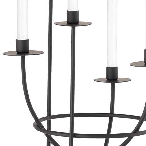 Matte Black 6 Taper Candle Holder、mySite、g9winljtr