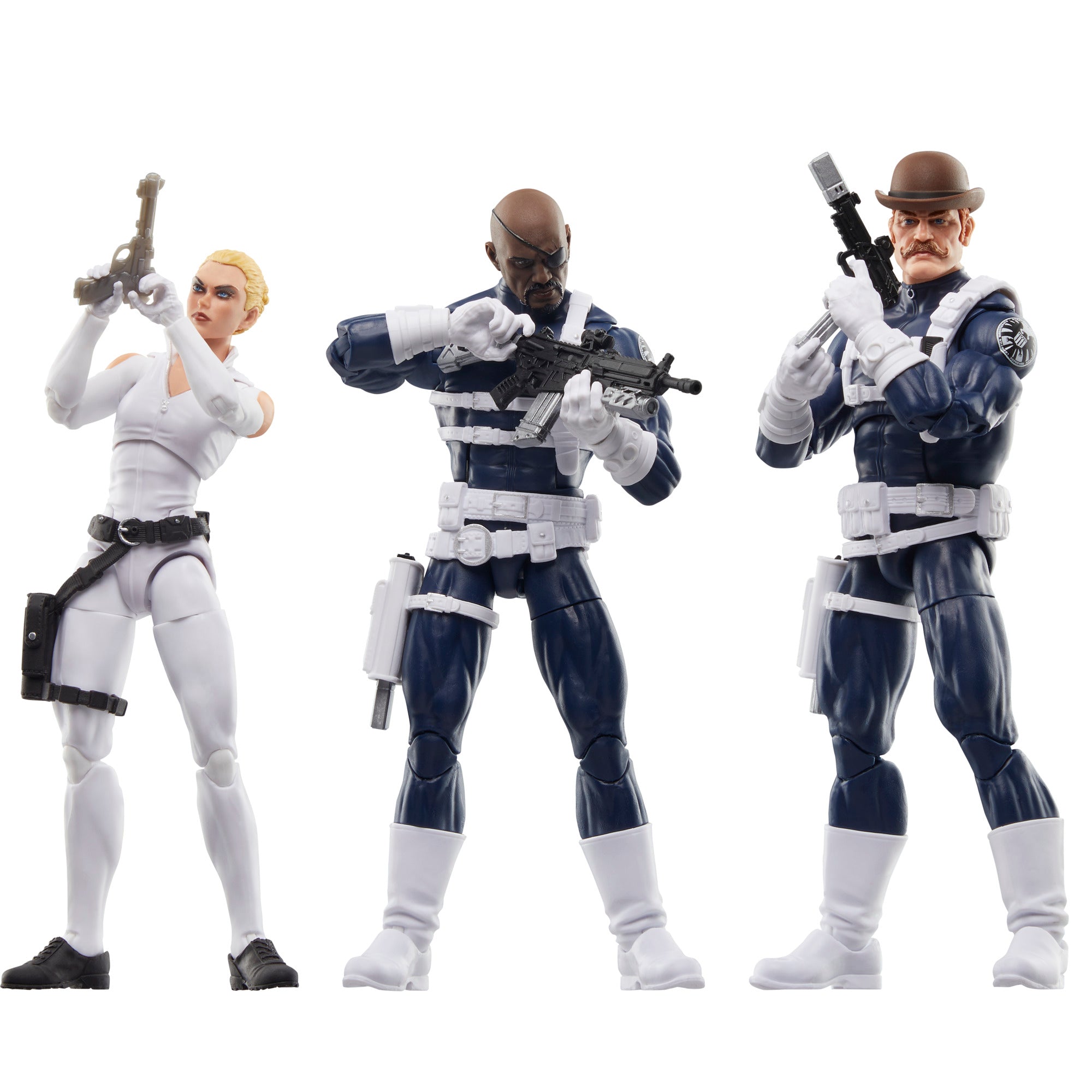 Marvel Legends S.H.I.E.L.D Nick Fury Jr., Sharon Carter, & Dum Dum Dugan 3-Pack、mySite、hgirdovlk