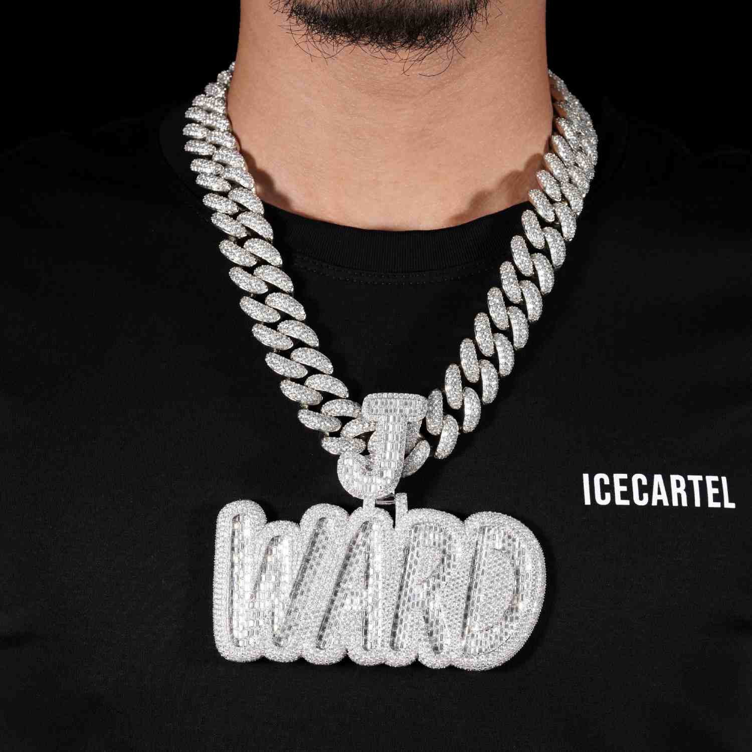 WARD Custom Moissanite Pendant 14K Gold、mySite、hinf8tx79