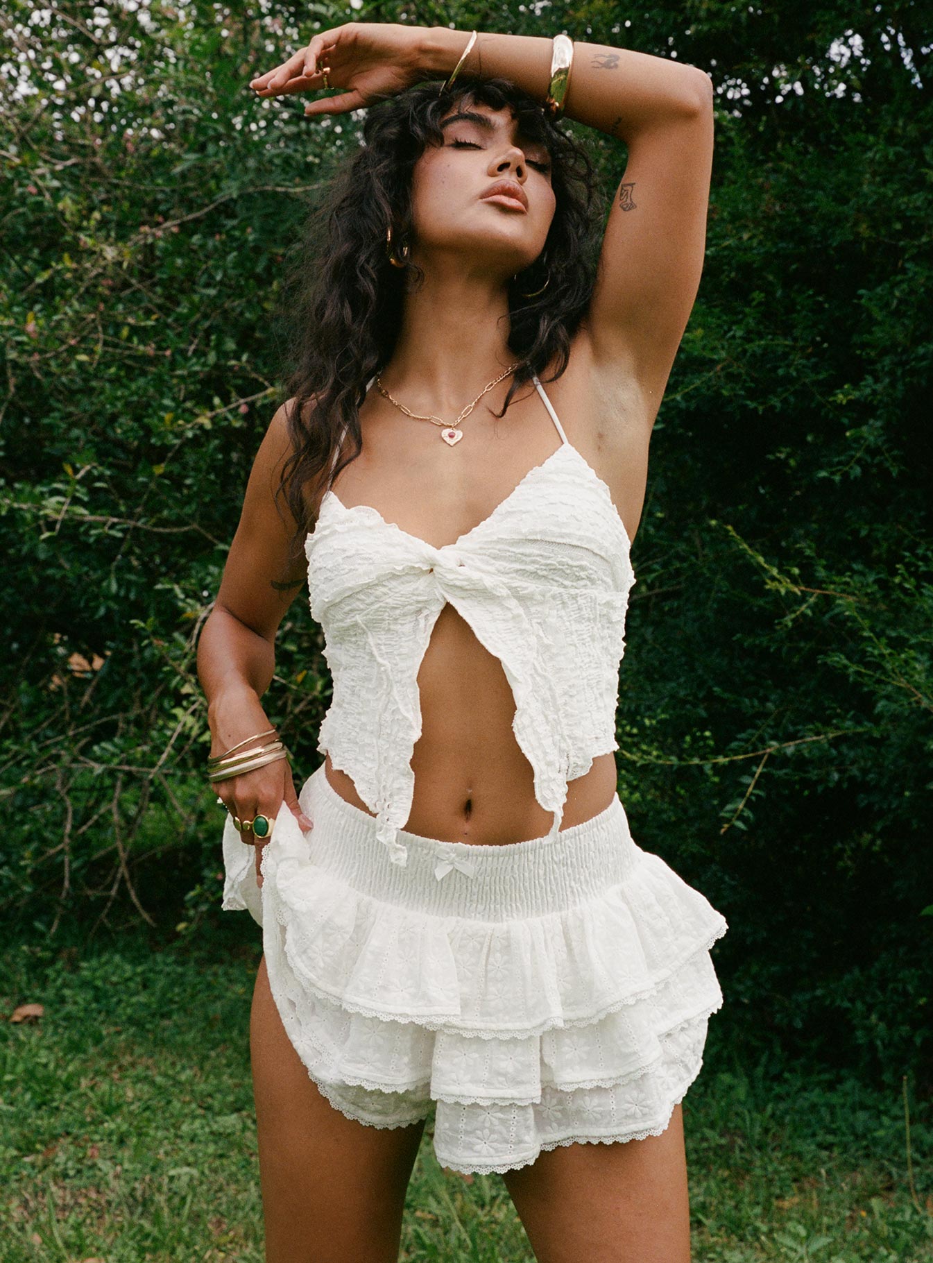 Ruru Skort White、mySite、solidvoid