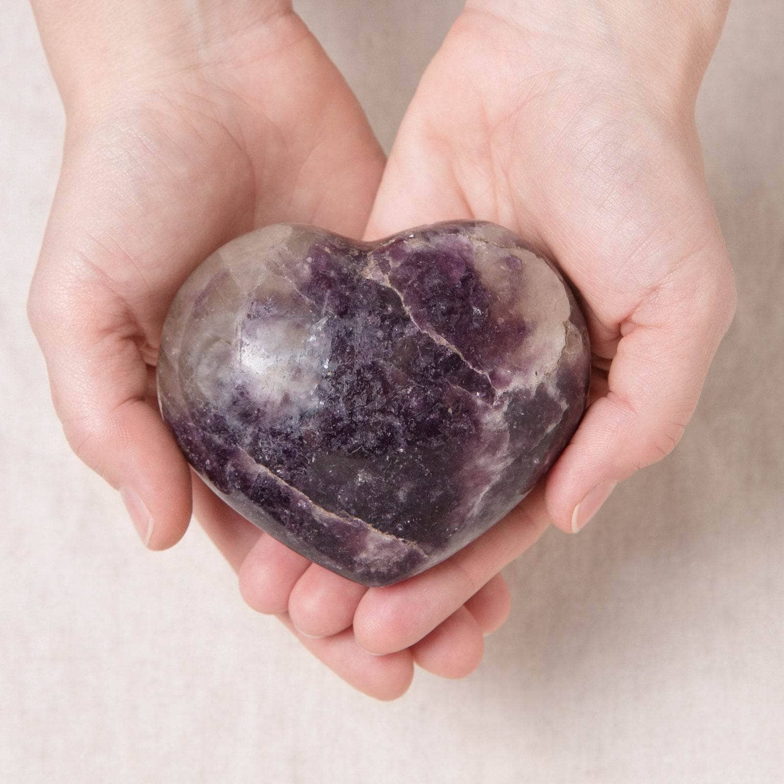 Lepidolite Hearts - AAA Premium Quality、mySite、hinf8tx79