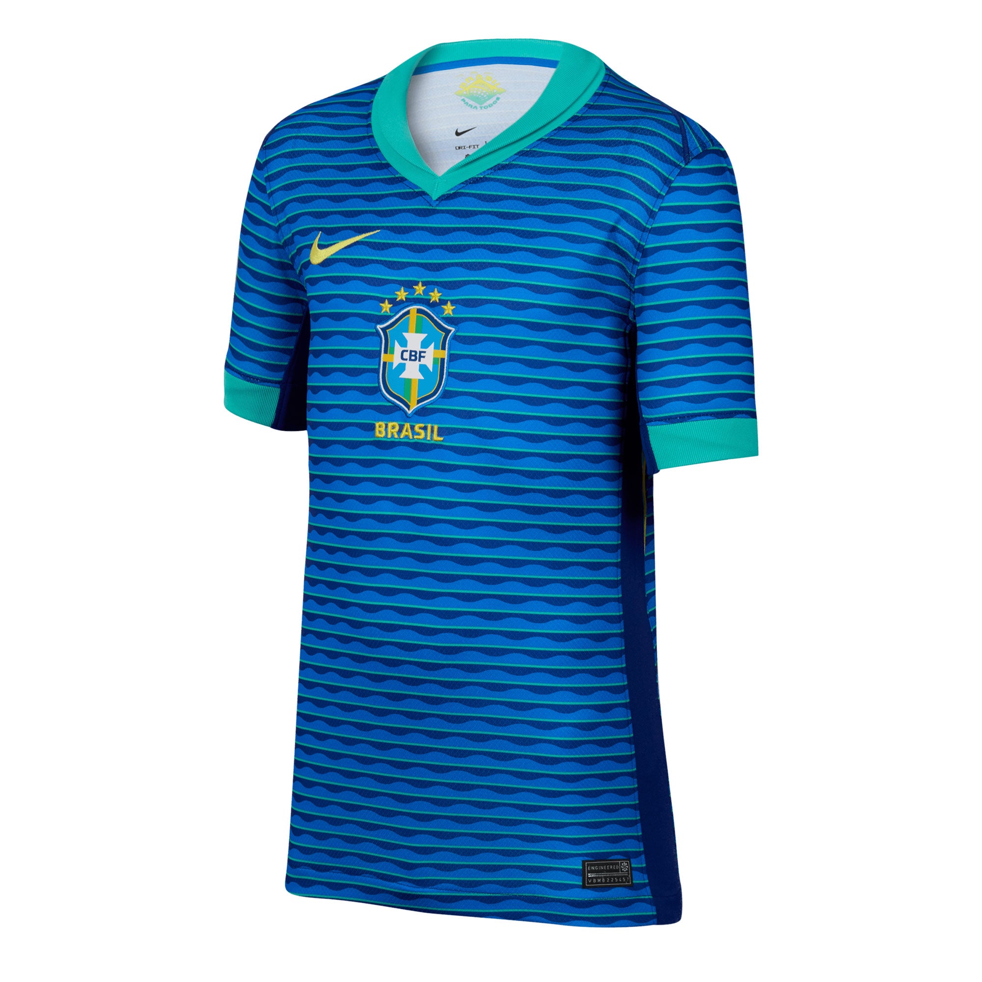 Nike Kids Brazil 2024/25 Away Jersey Blue/Green、mySite、noshort