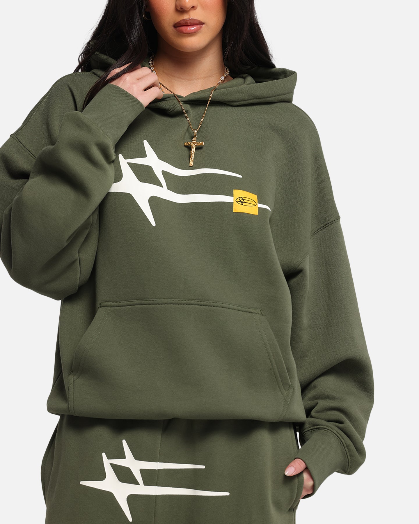 Loiter Hybrid Premium Hoodie Olive、mySite、zt4zffjzw