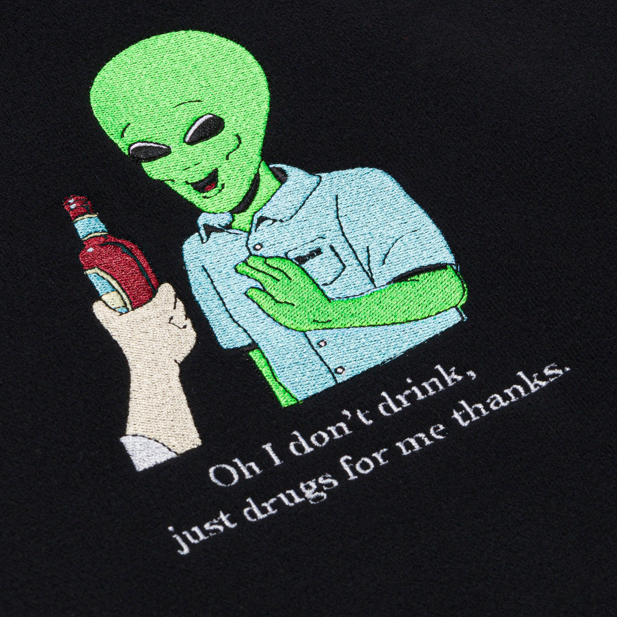  I Don't Drink Hoodie (Black) 14.7oz、mySite、merchandisen