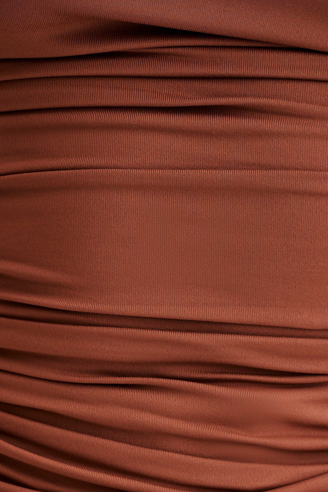 Alayna Long Sleeve Recycled Nylon Ruched Top - Wood、mySite、solidvoid