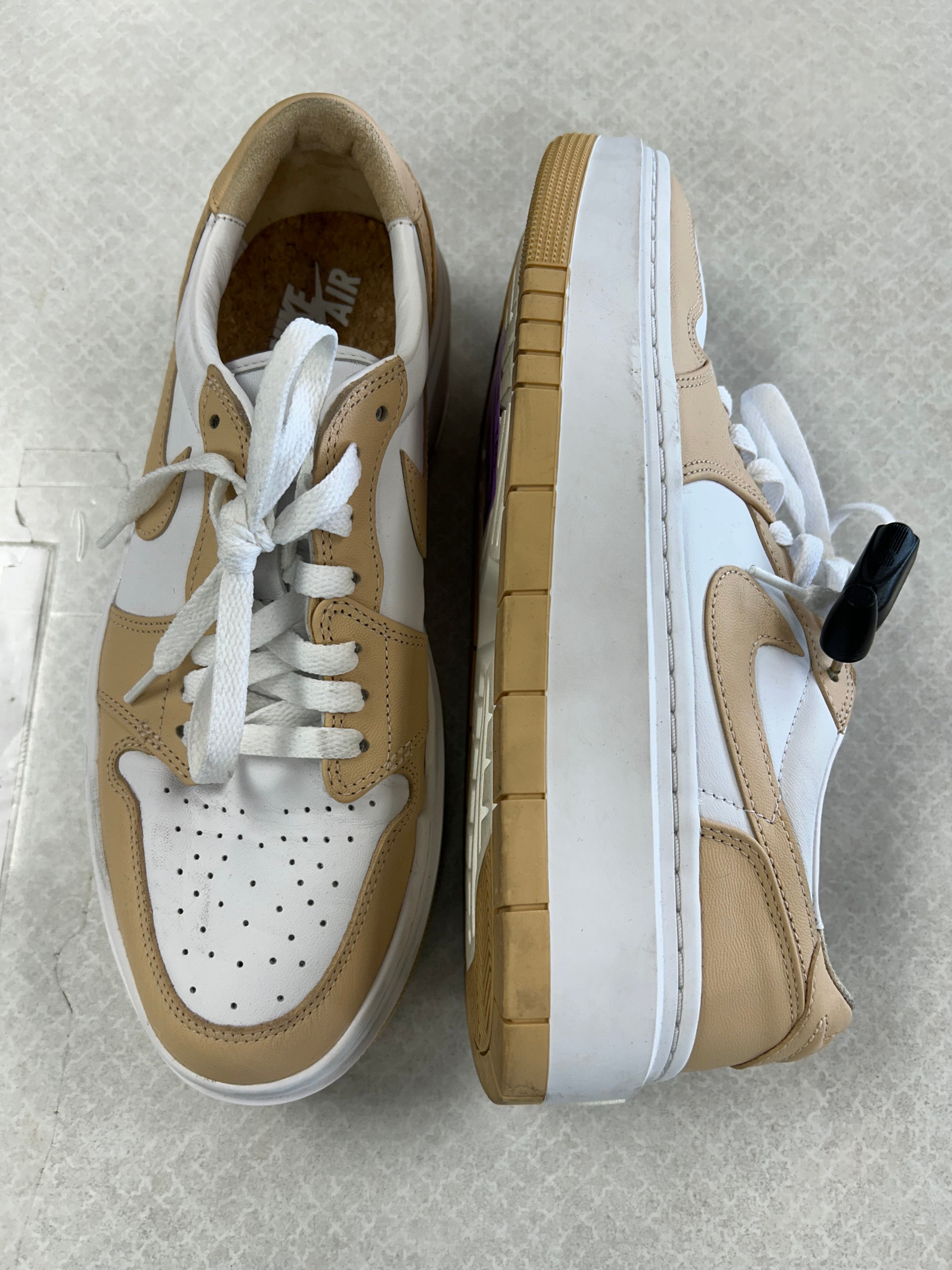 Shoes Athletic By Nike In Tan & White, Size:10.5、mySite、garagedoors4me