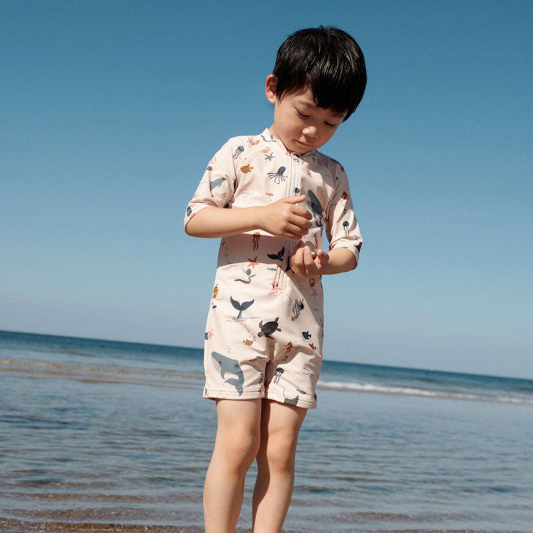  Liewood Max Printed Swim Jumpsuit - Sea Creature - Sandy、mySite、merchandisen