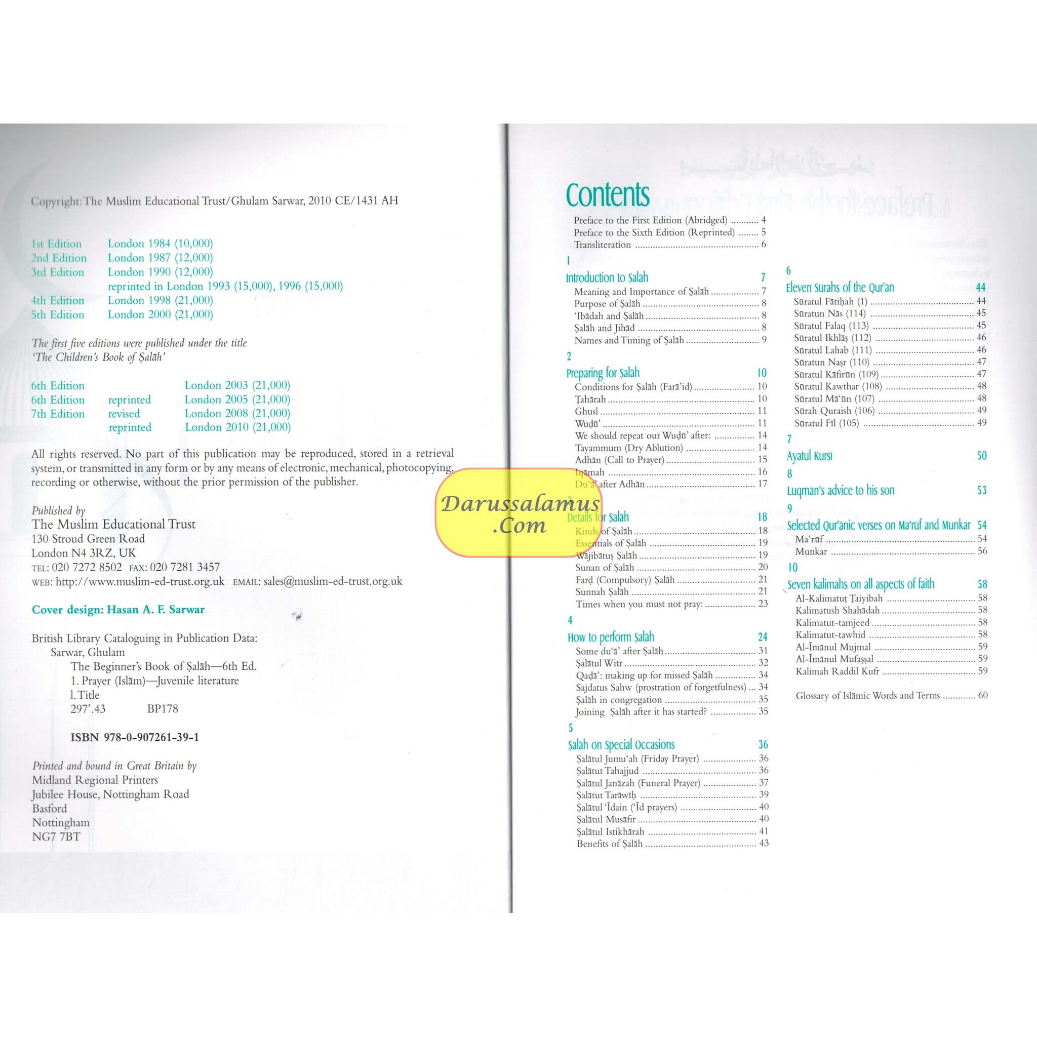 The Beginners Book of Salah By Ghulam Sarwar、mySite、topwebapps