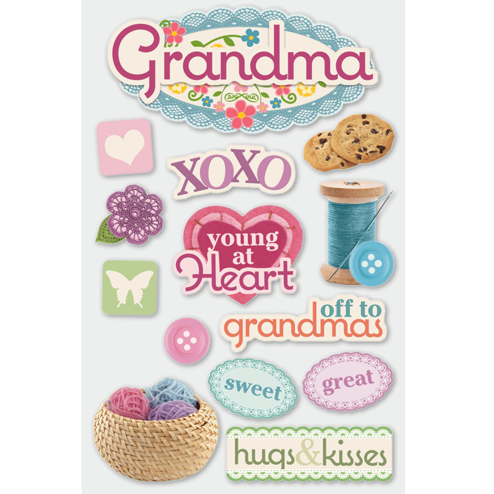  Grandma 3-D Stickers、mySite、ghnorth
