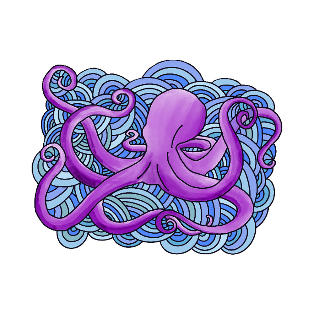  Octopus Vinyl Sticker Decal、mySite、ghnorth