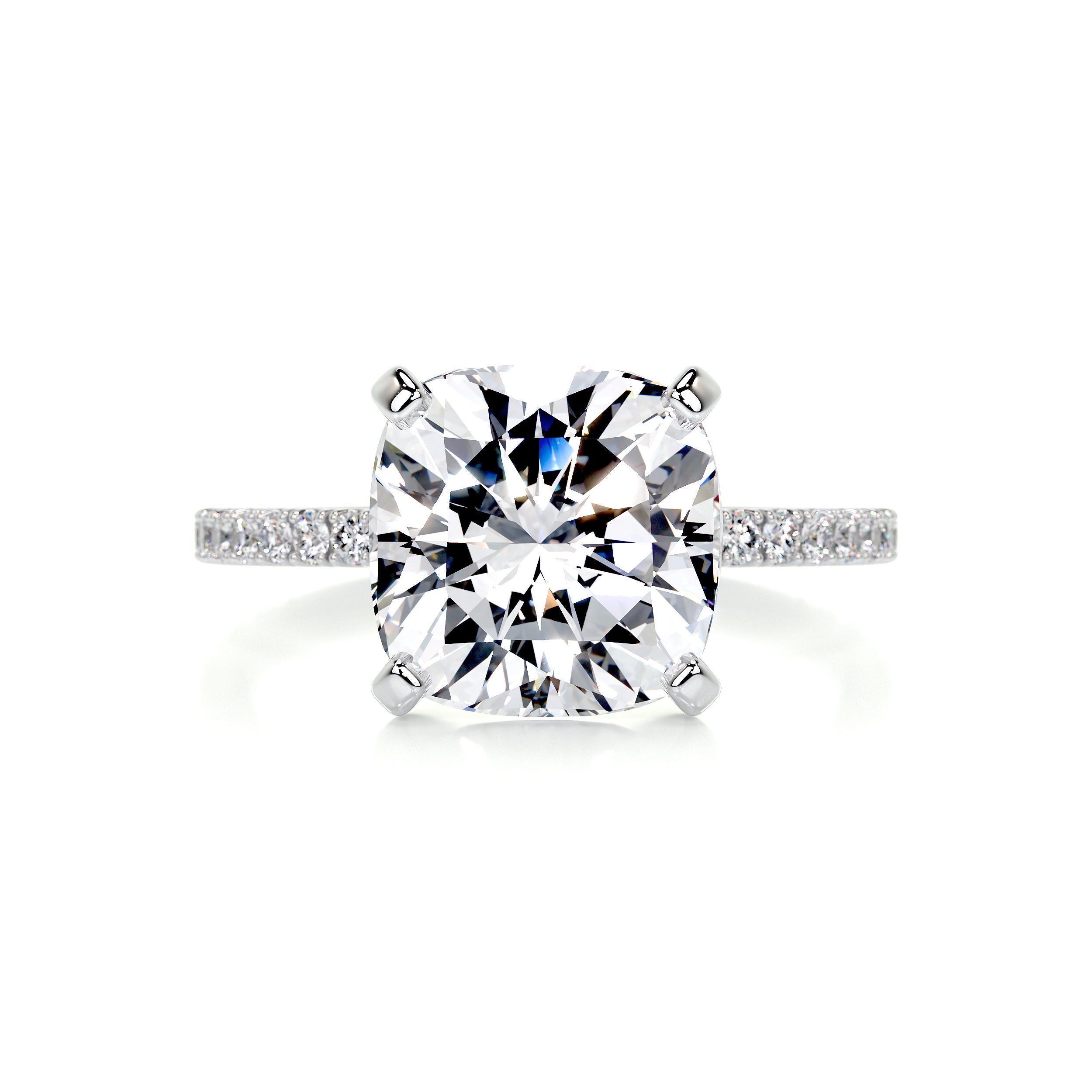 Stephanie Moissanite & Diamond Ring -14K White Gold (RTS)、mySite、hinf8tx79