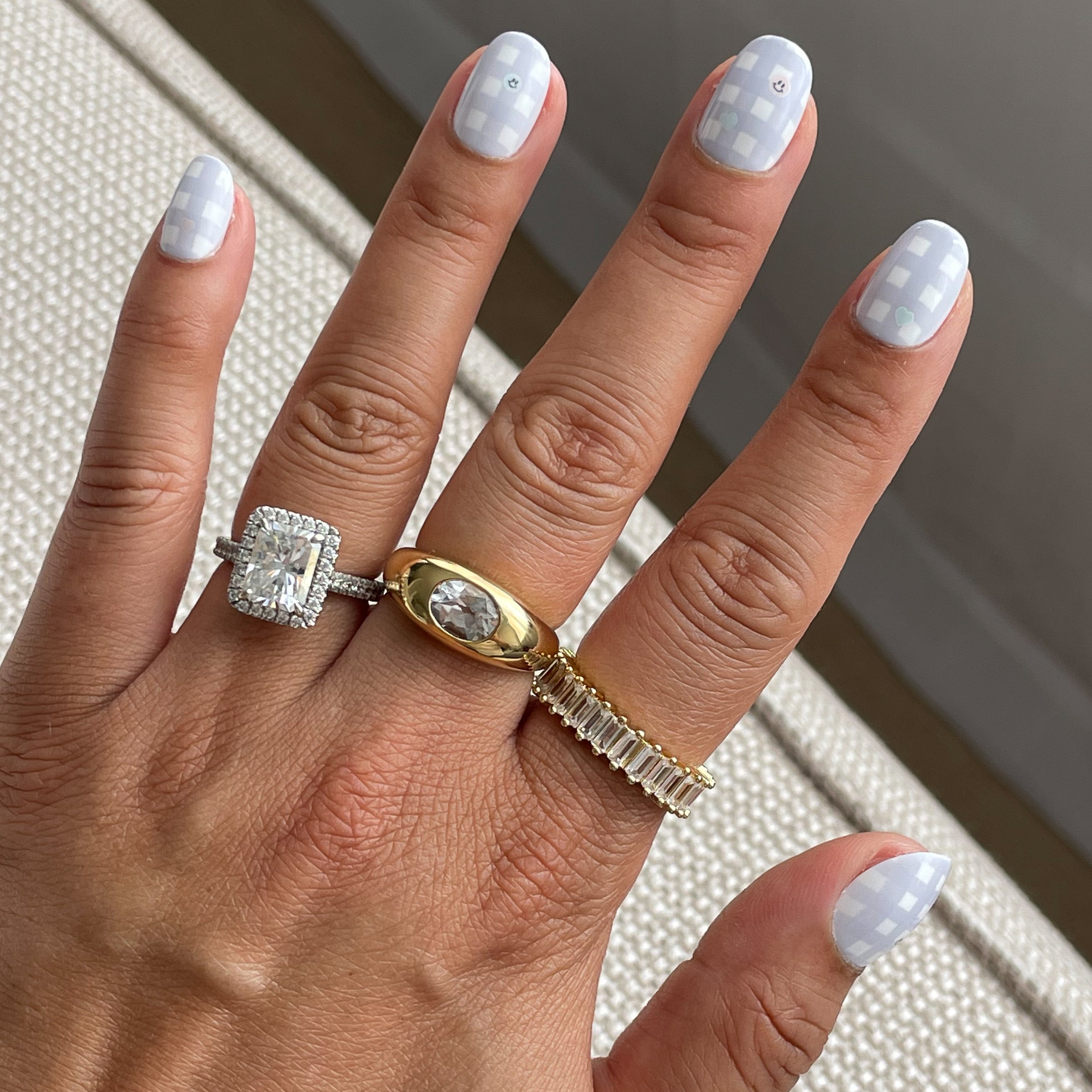 Gingham Party | Round | Extra Short、mySite、solidvoid