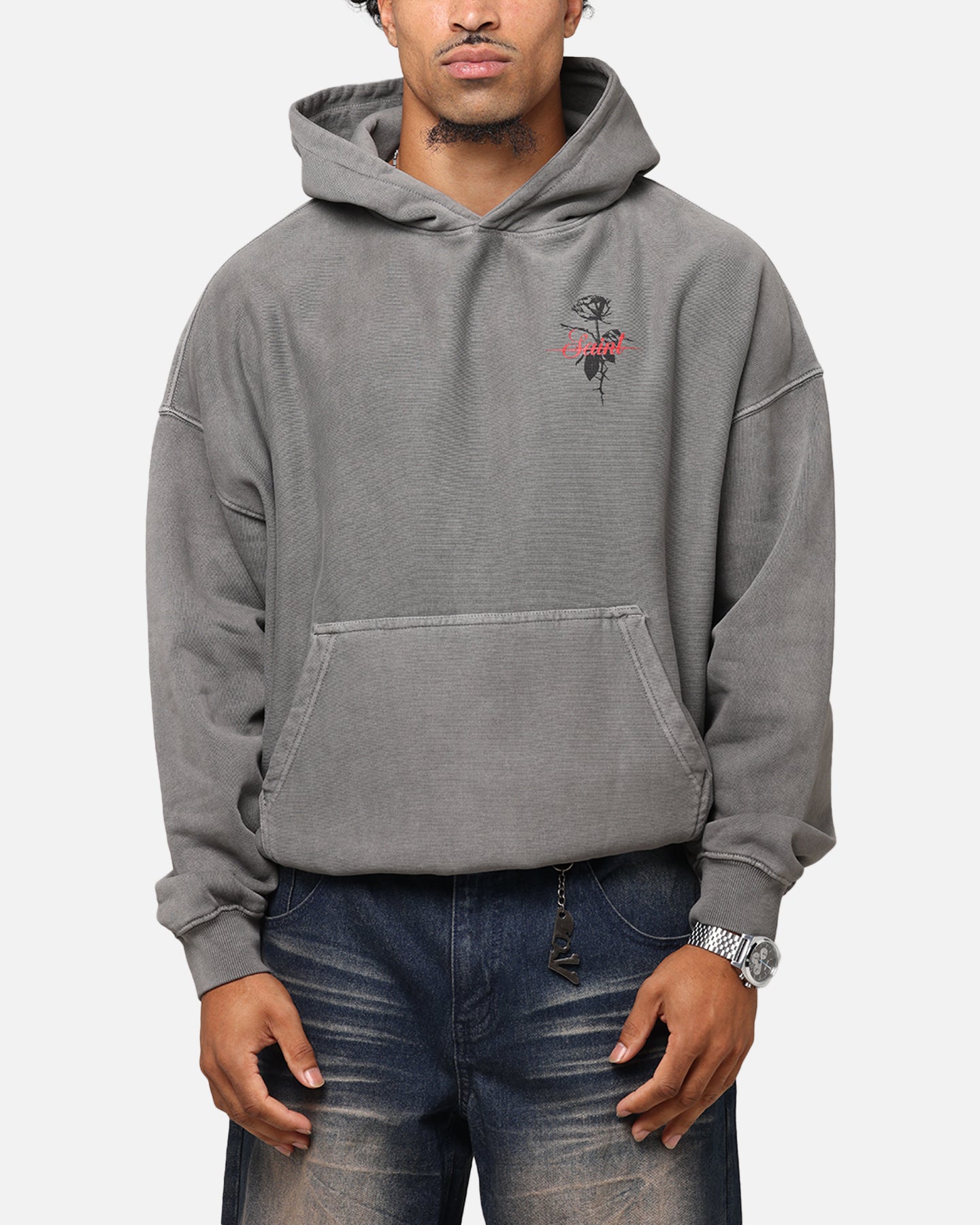 Saint Morta St Valentines Boxy Hoodie Washed Charcoal、mySite、zt4zffjzw