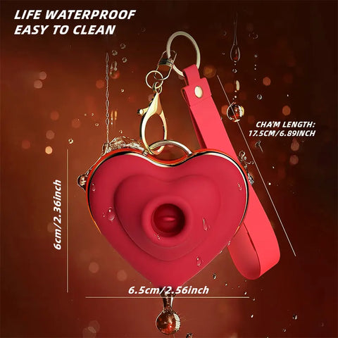 VelvetPulse Heart-Shaped Suction Vibrator