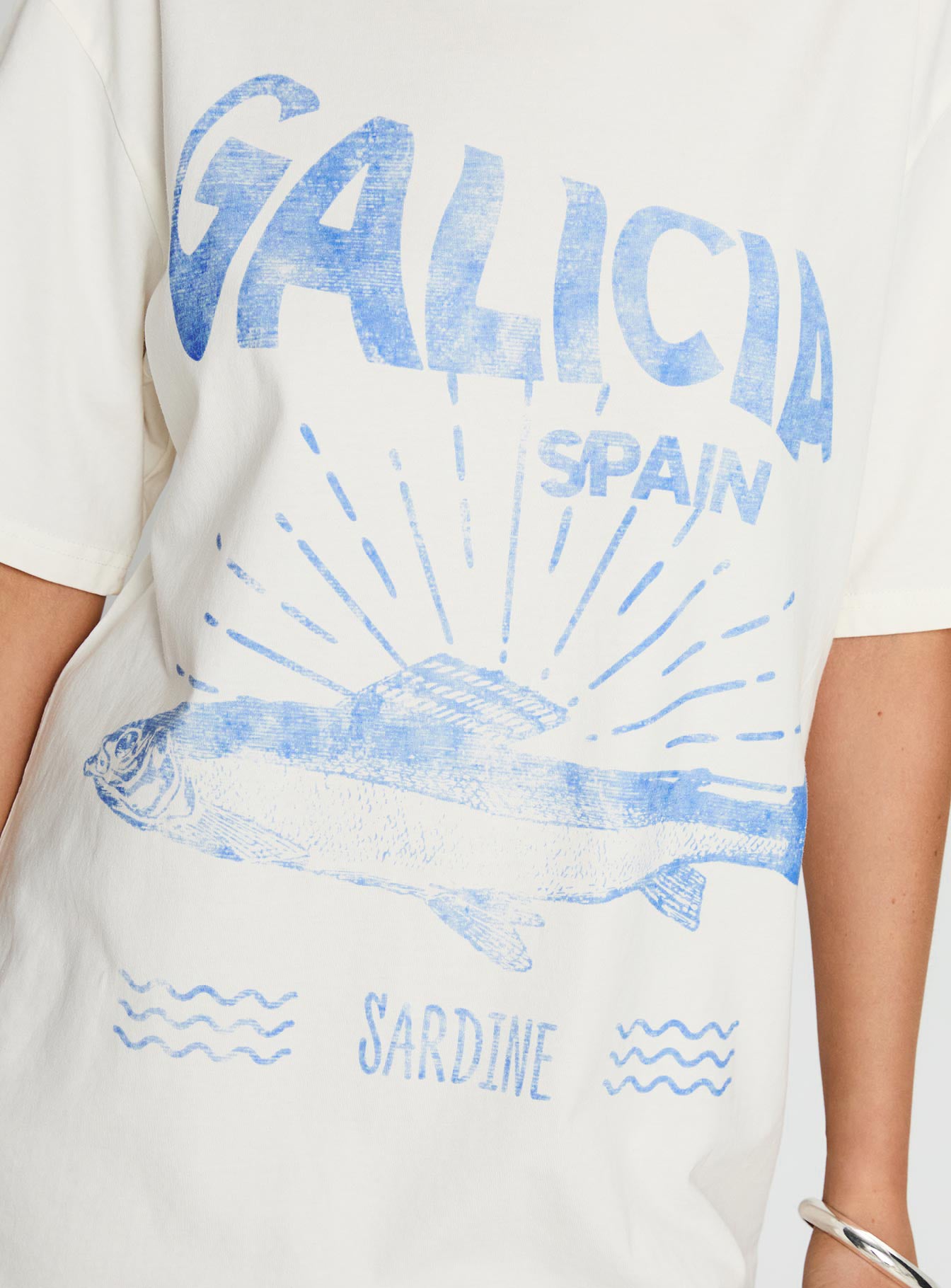 Galicia Spain Graphic Tee White / Blue、mySite、solidvoid