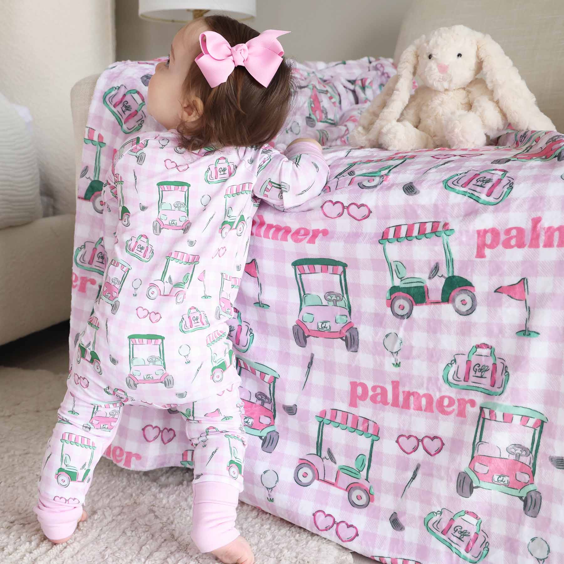  Birdie Babes Personalized Kids Blanket | Pink、mySite、layawaytickets