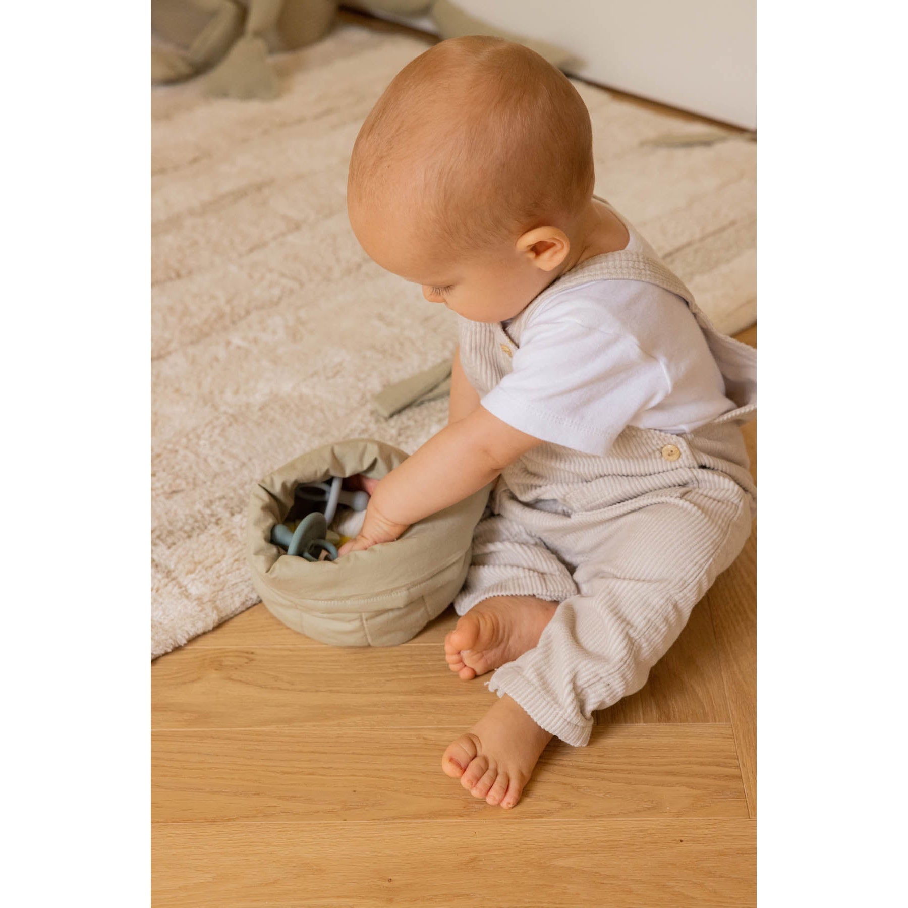 Bambie Olive Set of Two Quilted Baskets、mySite、gigharbornorthrealestate