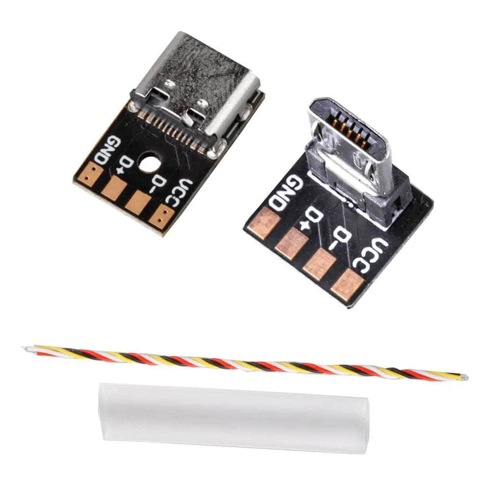  Flywoo Male Micro USB to Female USB-C Adapter、mySite、merchandisen