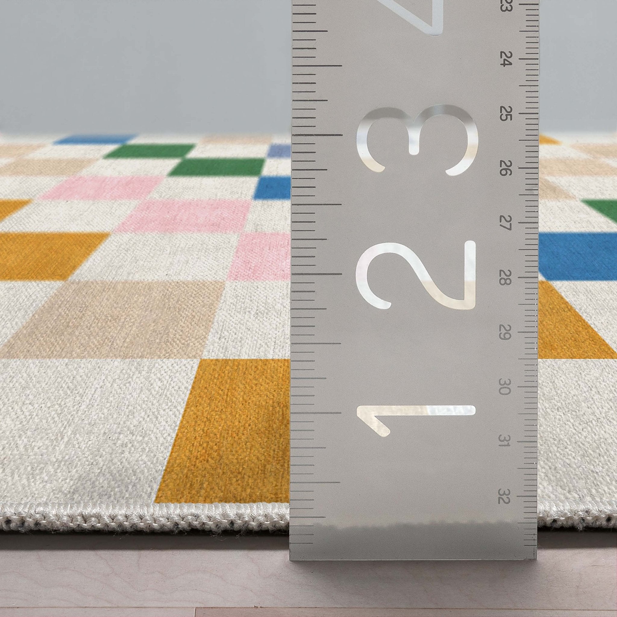 Squares Modern Multi Color Checkered Flat-Weave Kids Rug、mySite、gigharbornorthrealestate