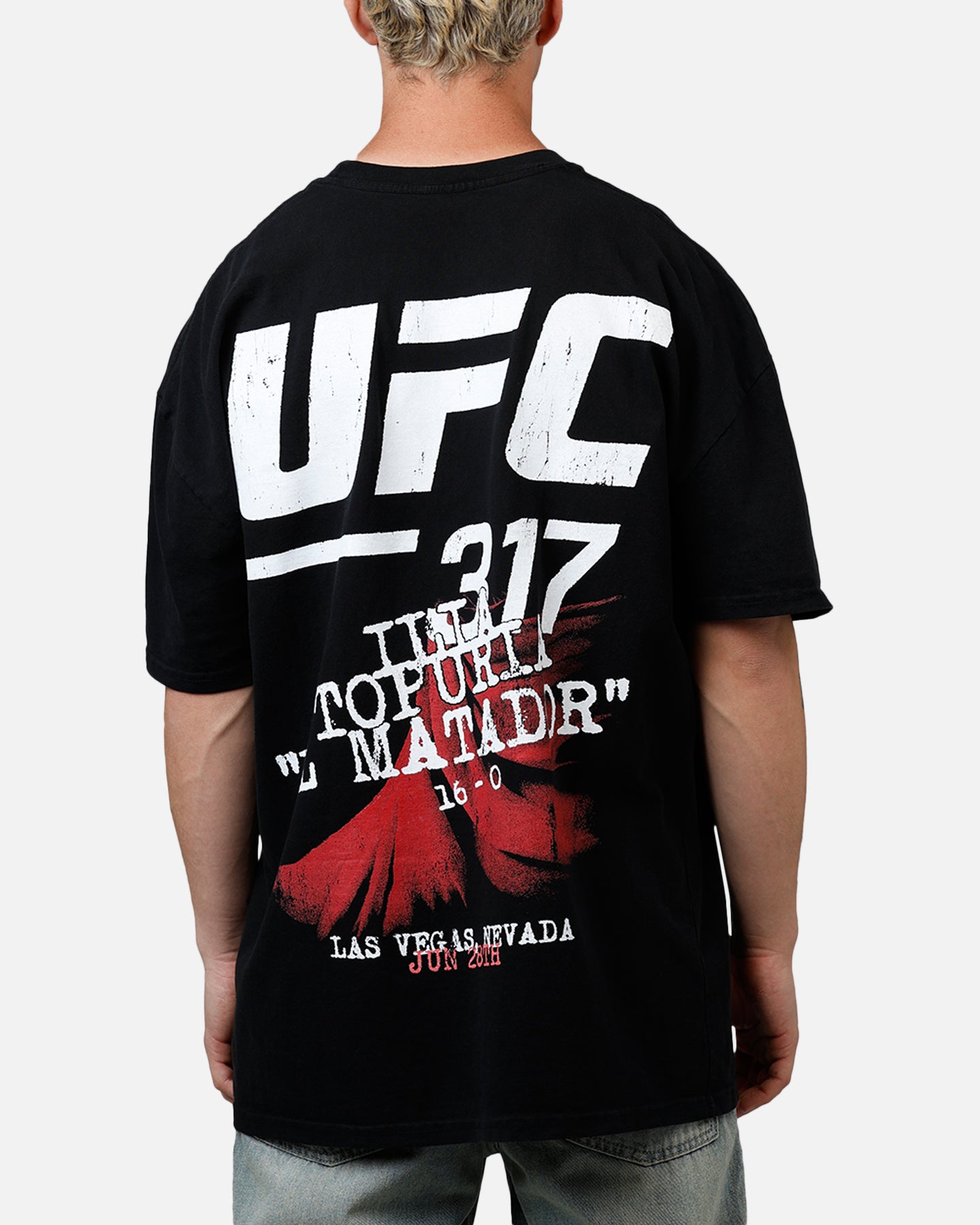 UFC By Culture Kings Ilia Topuria UFC 317 T-Shirt Black、mySite、zt4zffjzw