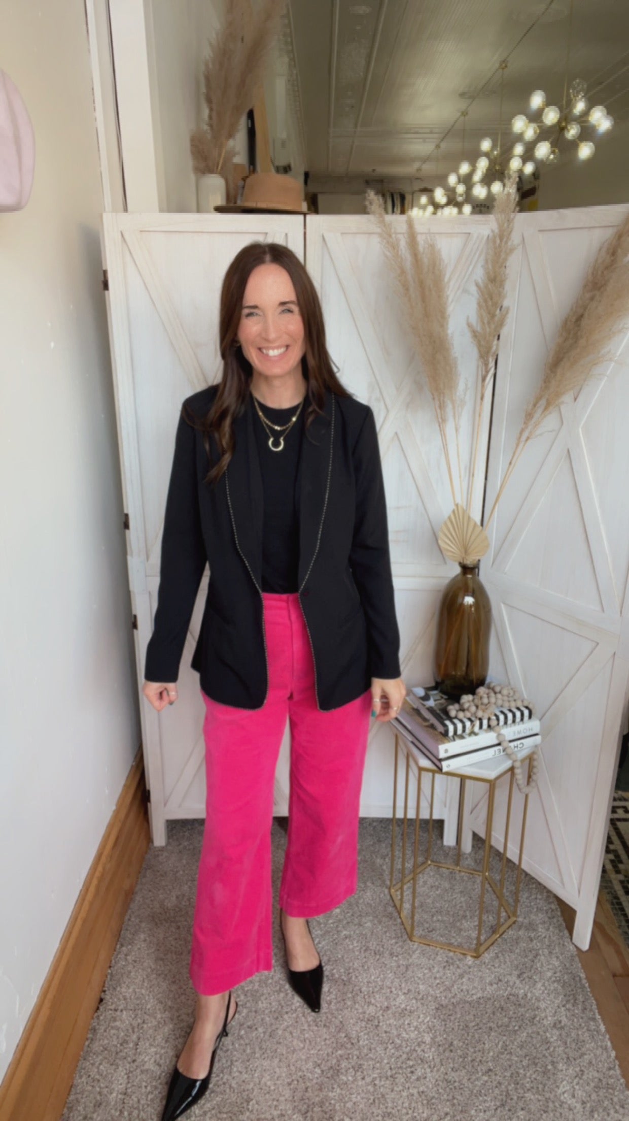 Liverpool Black Blazer With Chain Accent、mySite、garagedoors4me