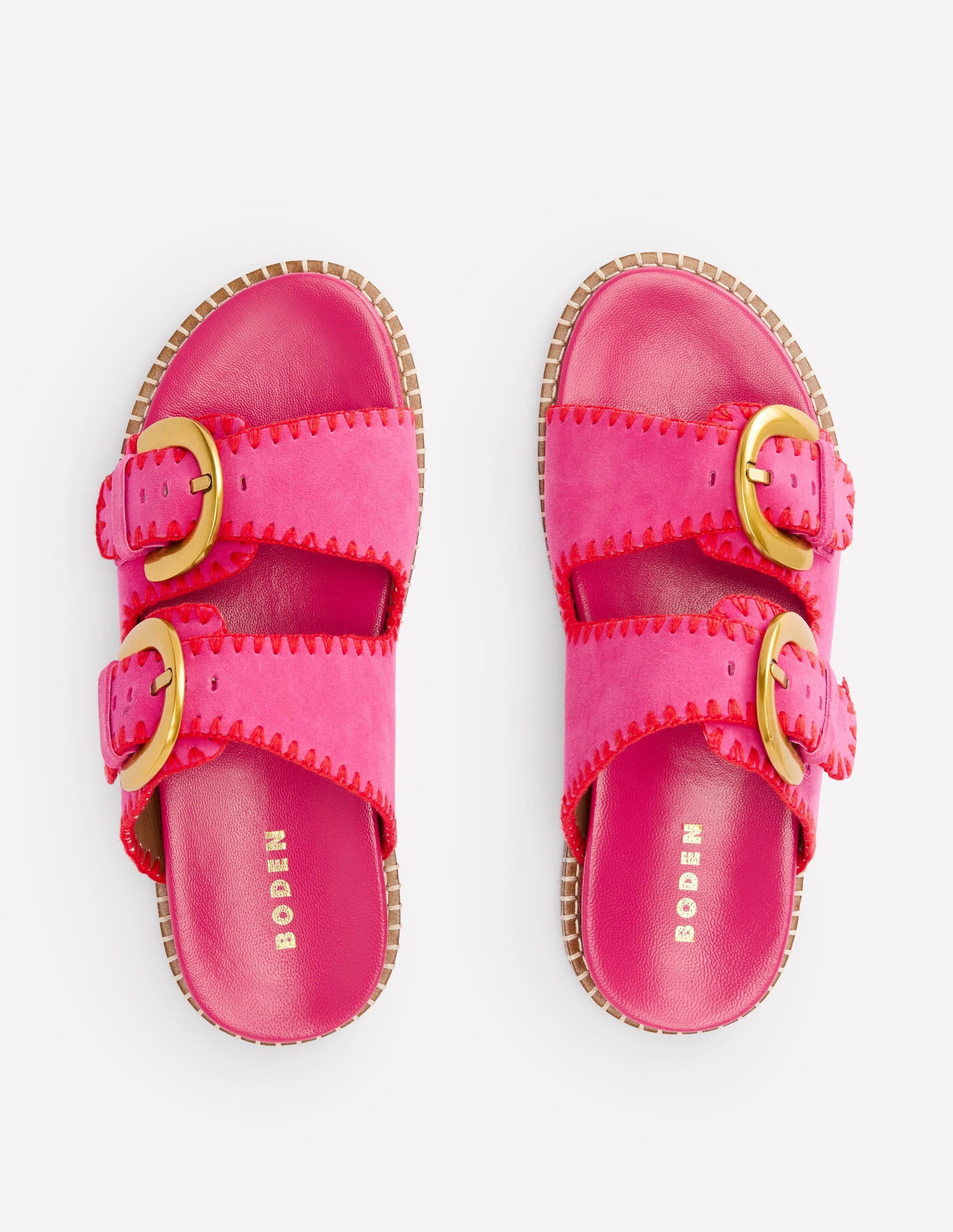  Alberta Footbed Sandal-Festival Pink/Post Box Red、mySite、ashleygrahame