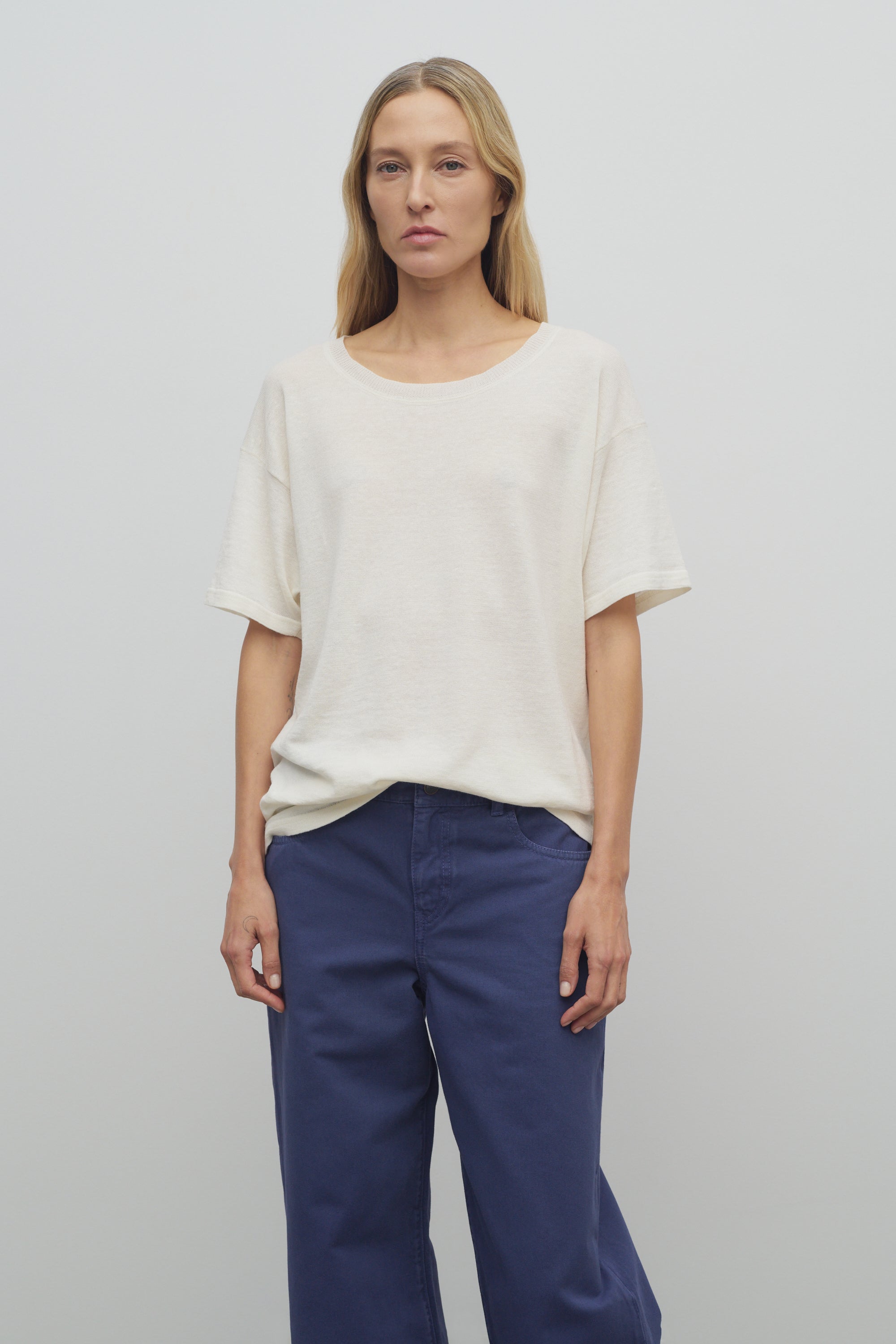 Jiselle Top in Linen and Cotton、mySite、aoinhome