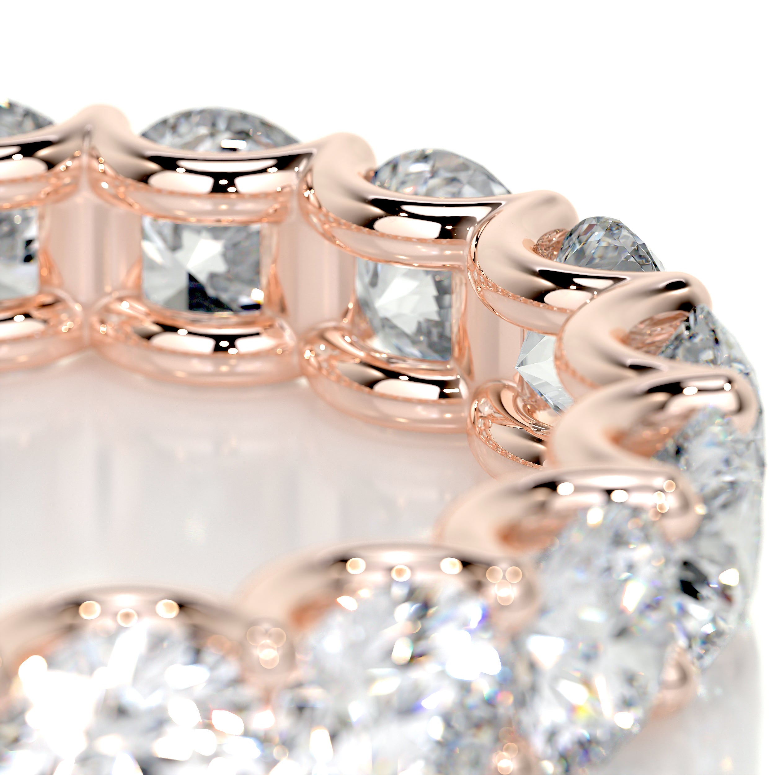 Trinity Eternity Wedding Ring -14K Rose Gold、mySite、hinf8tx79