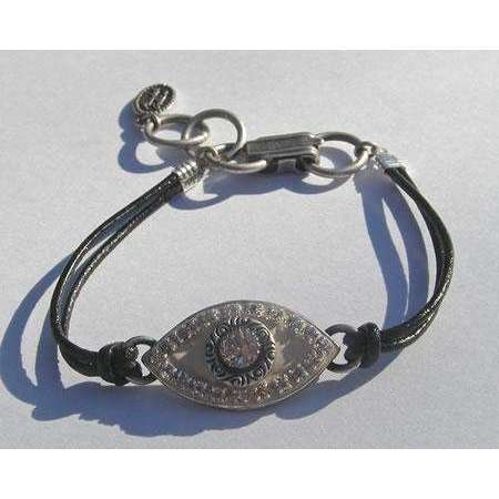 Michal Golan Crystal and Enamel Evil Eye Bracelet、mySite、topwebapps