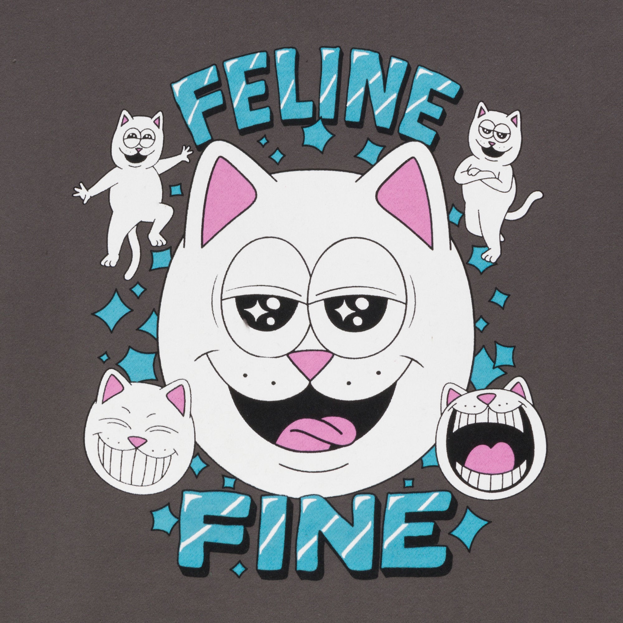  Feline Fine Hoodie (Charcoal)、mySite、merchandisen