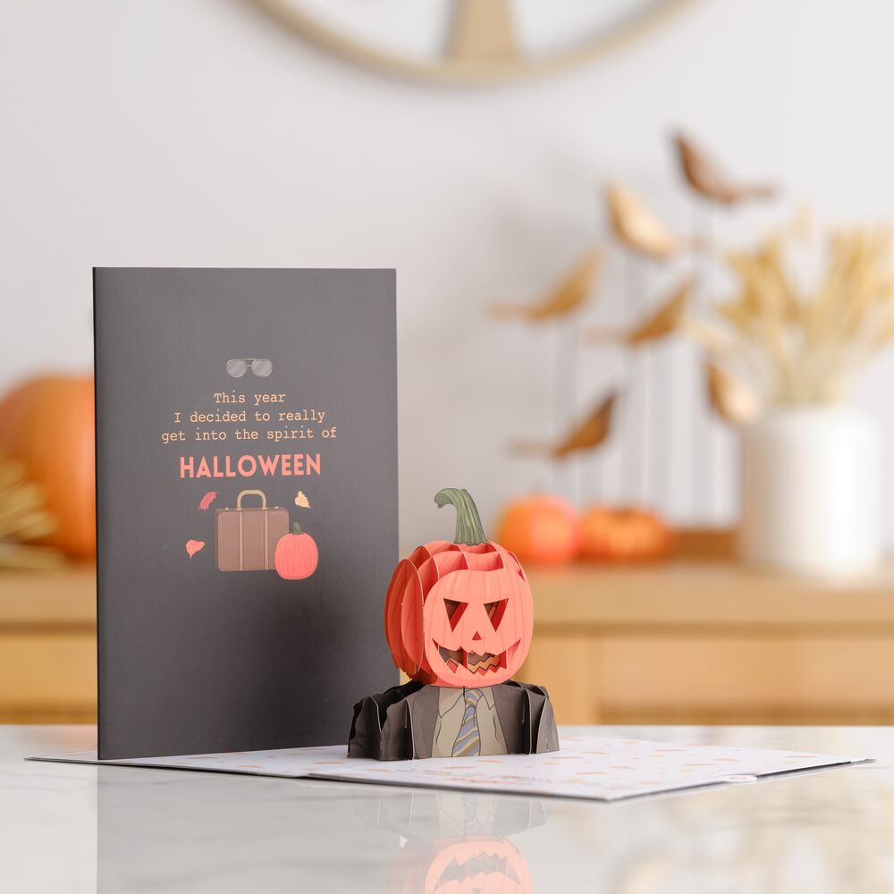 The Office Pumpkin Head Halloween Pop-Up Card、mySite、solidvoid
