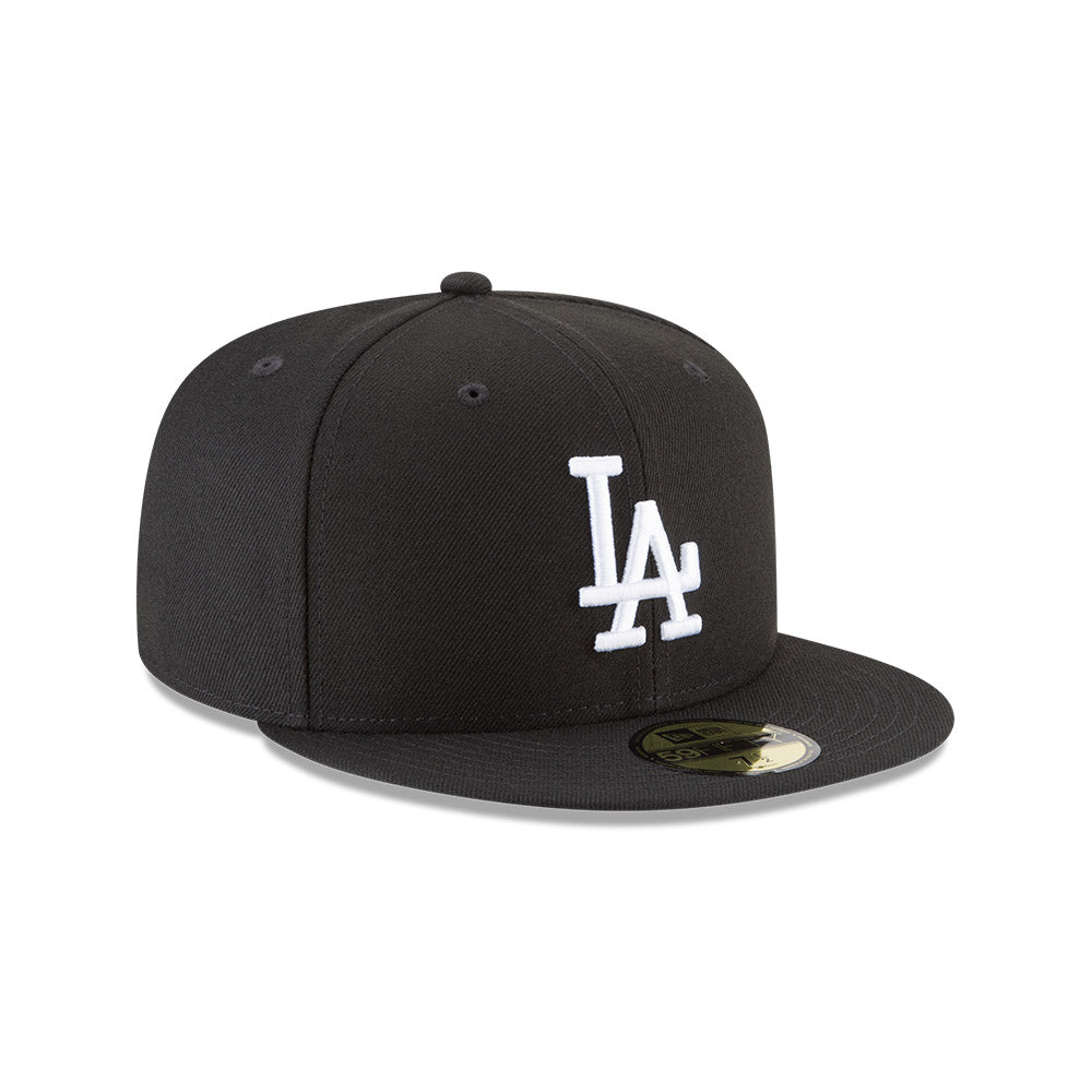 Los Angeles Dodgers New Era Black/White 59FIFTY Fitted Hat、mySite、vikingsvslions