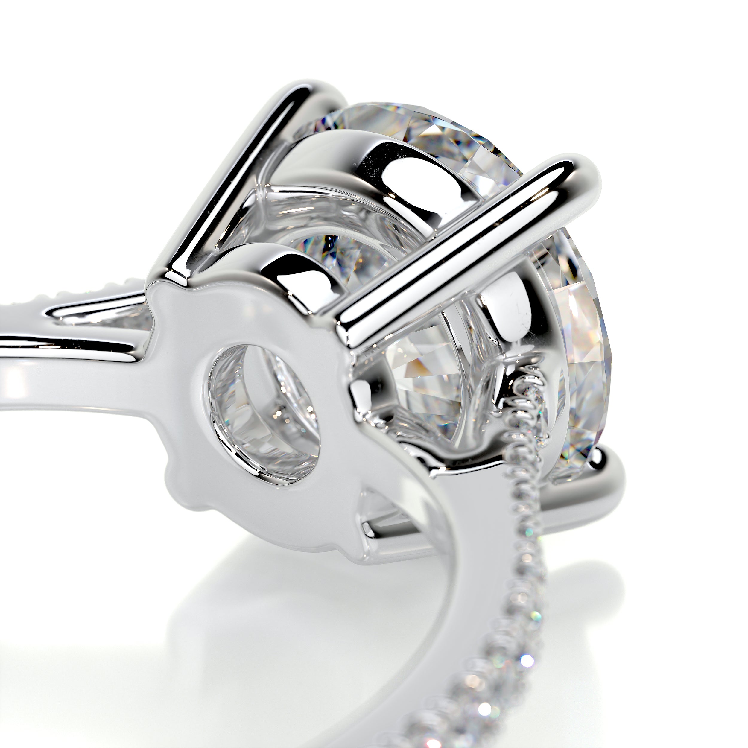 Anna Moissanite & Diamond Ring -18K White Gold、mySite、hinf8tx79