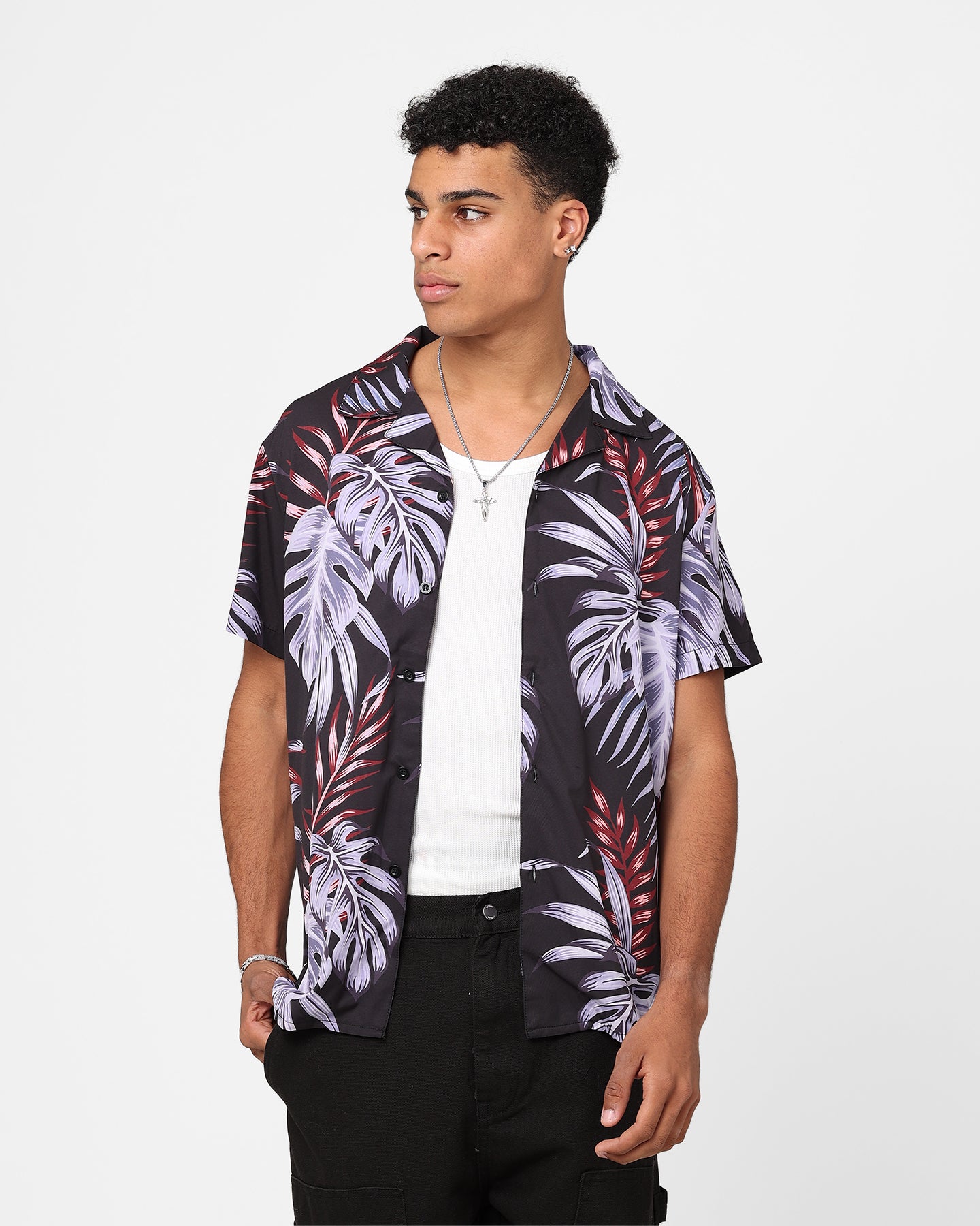 XXIII Horizon Button Up Shirt Purple/Black、mySite、zt4zffjzw