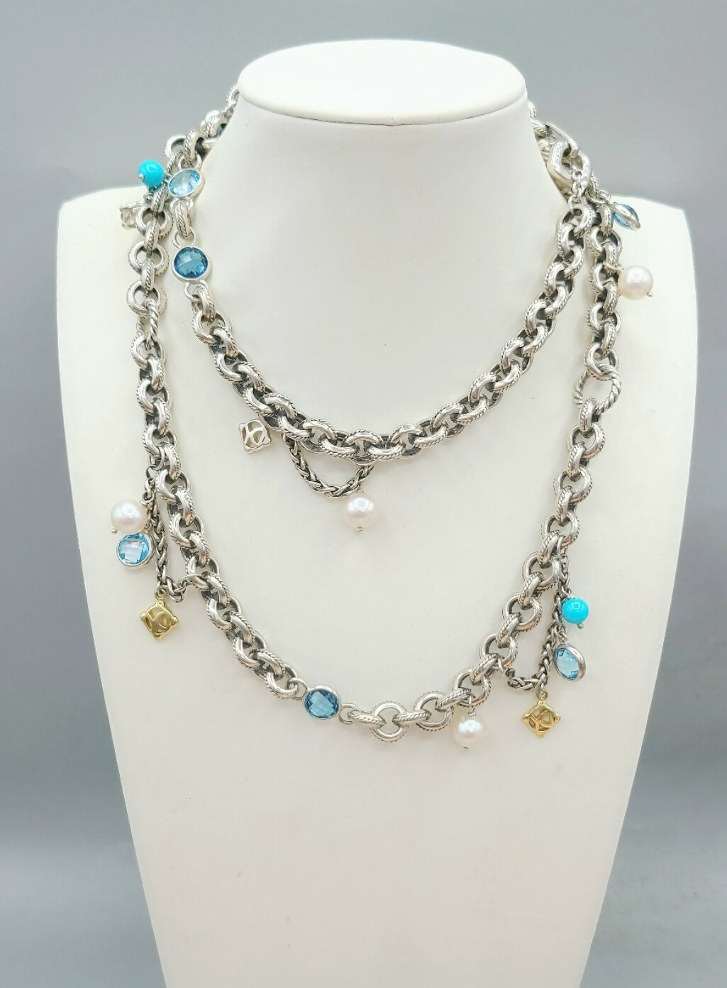 David Yurman聽Old聽World聽Link Charm Necklace、mySite、hinf8tx79