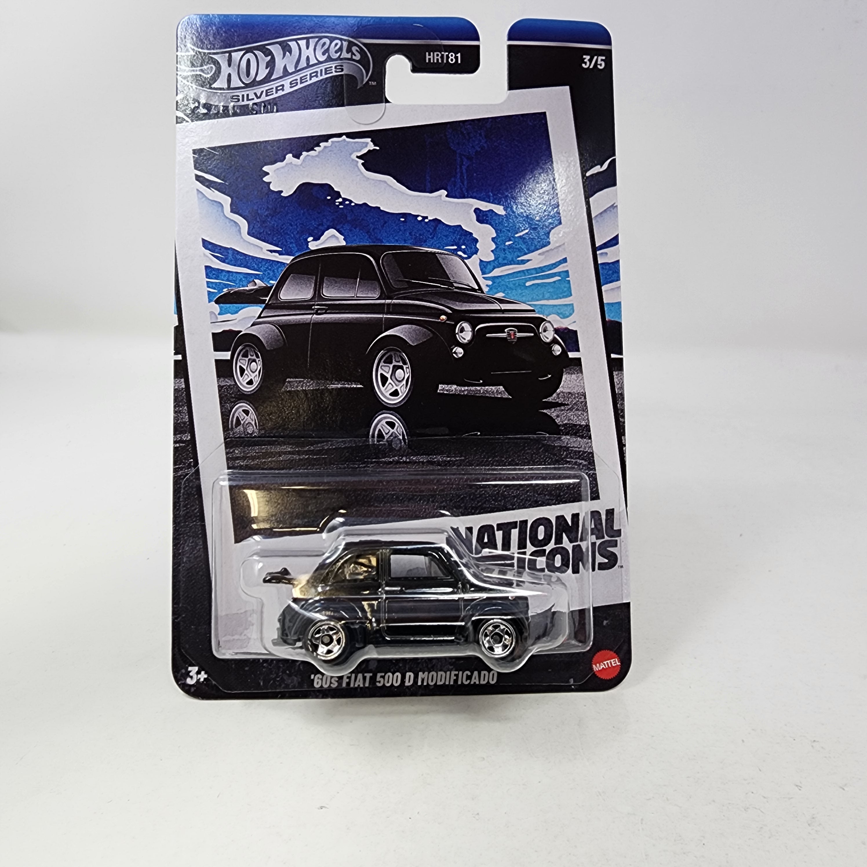 '60s Fiat 500 D Modificado 3/5 * Black * 2025 Hot Wheels National Icons Silver Series、mySite、hgirdovlk