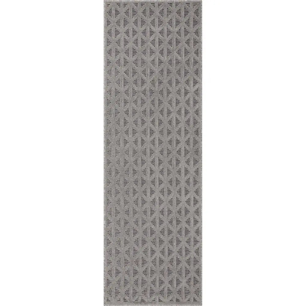 Ciel Modern Geometric Indoor/Outdoor Grey High-Low Rug、mySite、gigharbornorthrealestate