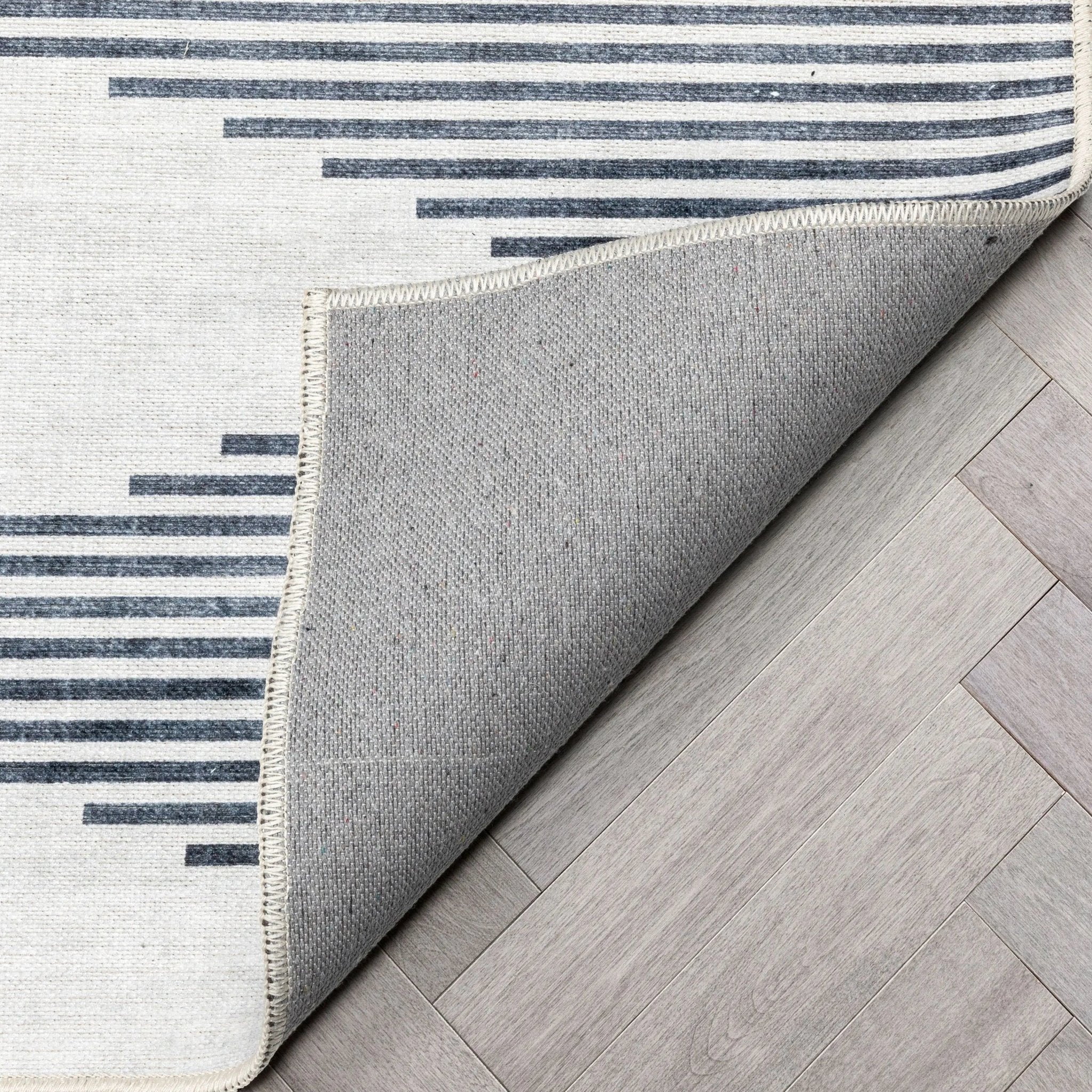 Bree Moroccan Diamond Stripes Ivory Grey Area Flat-Weave Rug、mySite、gigharbornorthrealestate